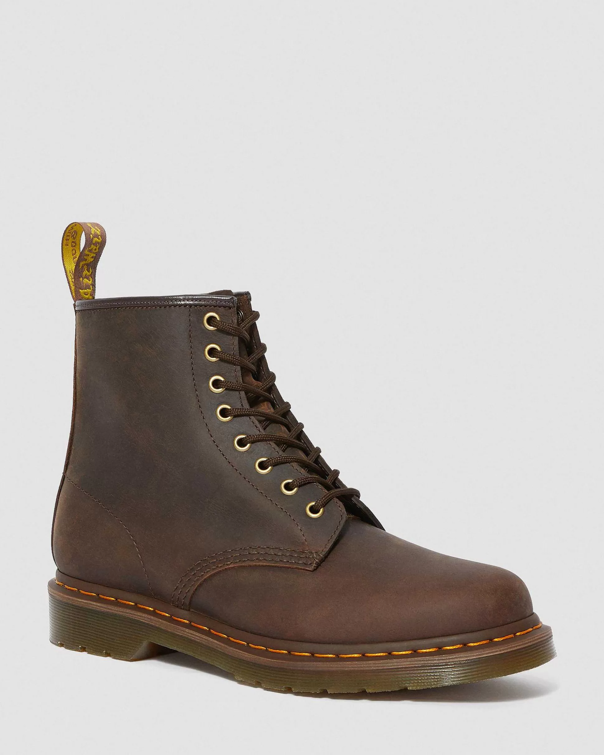 Herren Dr. Martens Braune Stiefel>1460 Crazy Horse Leder Schnurstiefel