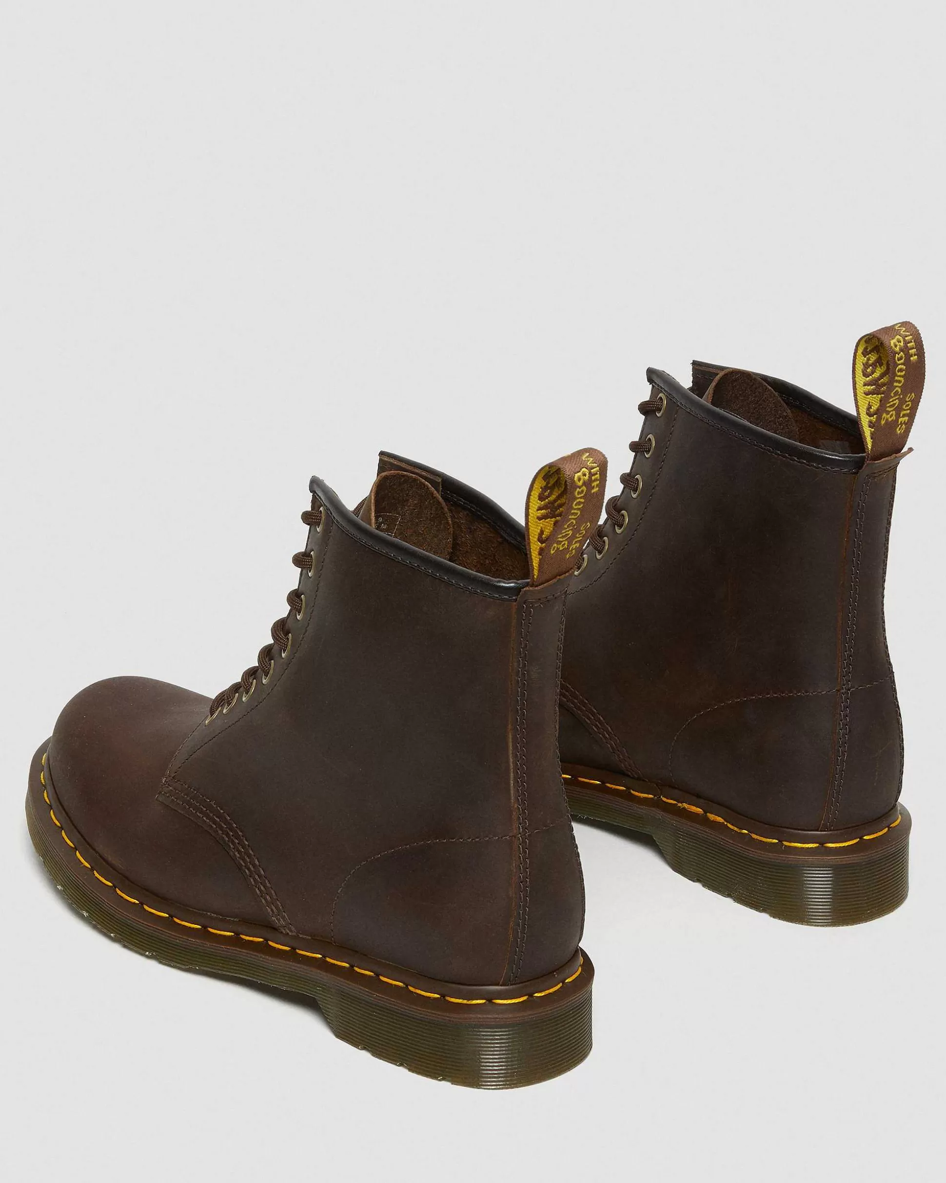 Herren Dr. Martens Braune Stiefel>1460 Crazy Horse Leder Schnurstiefel