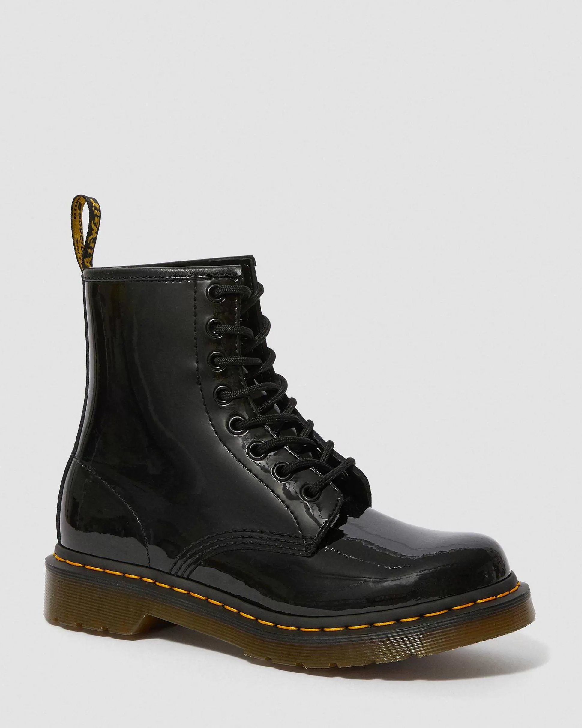 Damen Dr. Martens Schnurstiefel>1460 Lackleder Schnurstiefel