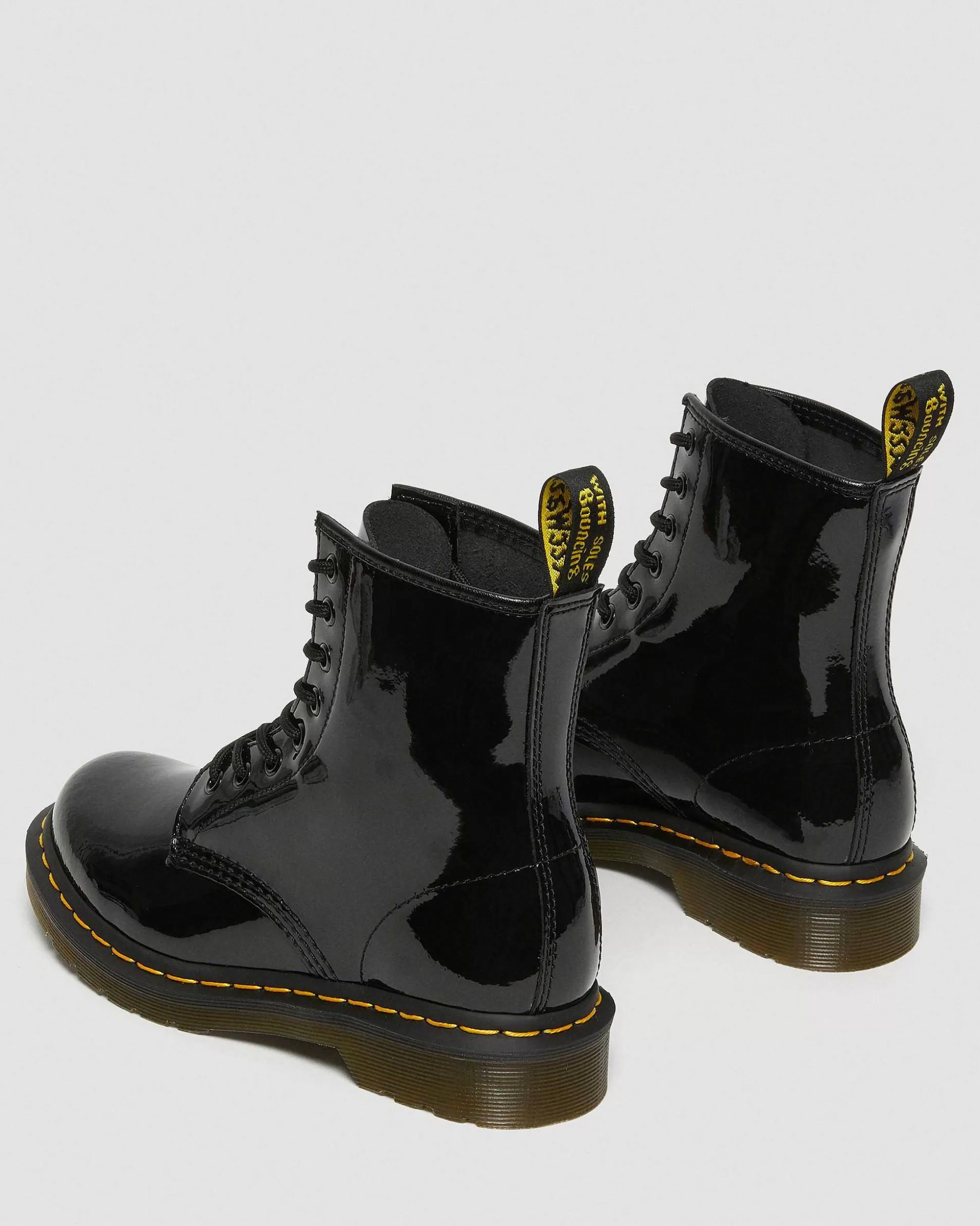 Damen Dr. Martens Schnurstiefel>1460 Lackleder Schnurstiefel