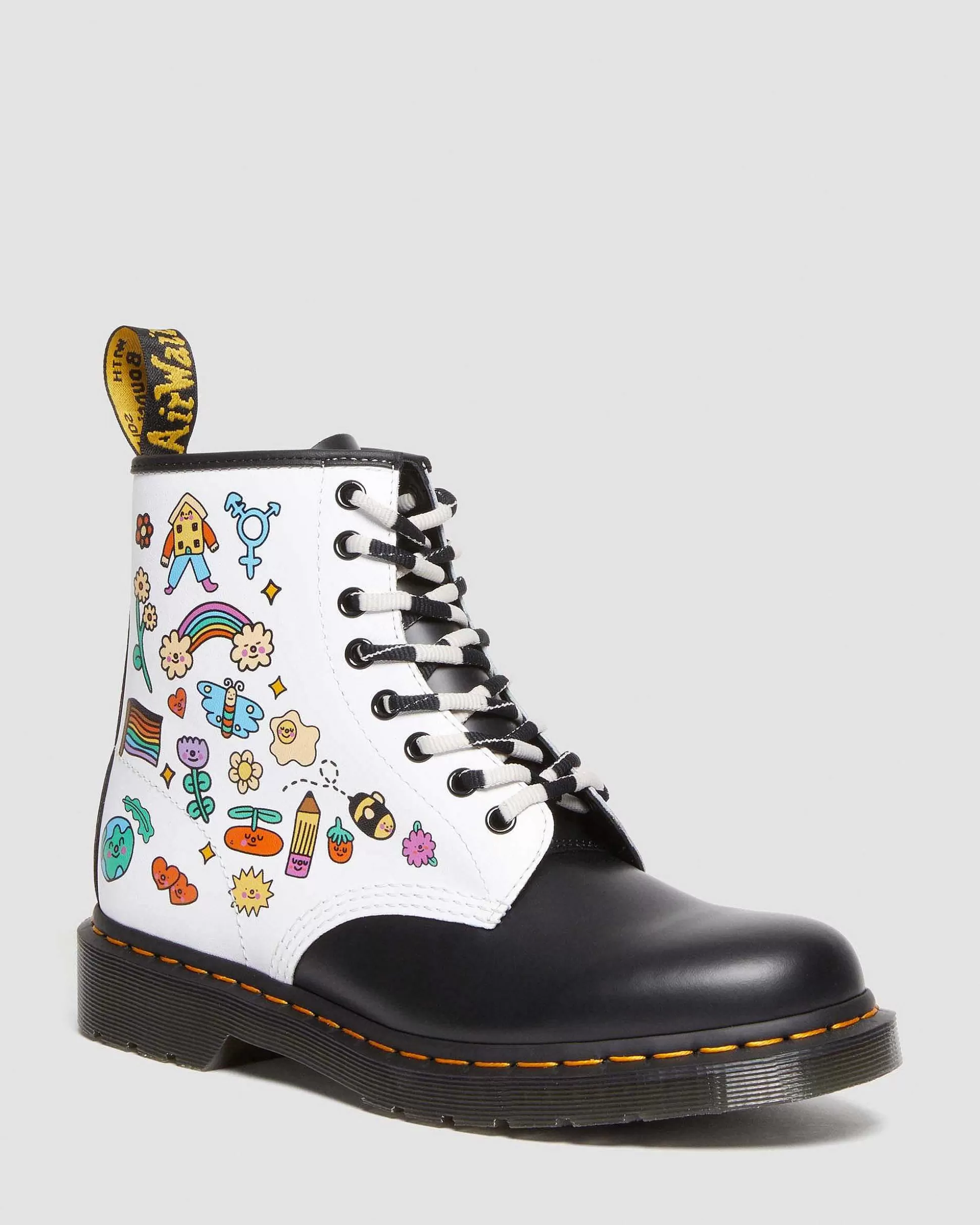 Herren Dr. Martens Schnurstiefel>1460 Leder Schnurstiefel Wednesday Holmes Fur Pride