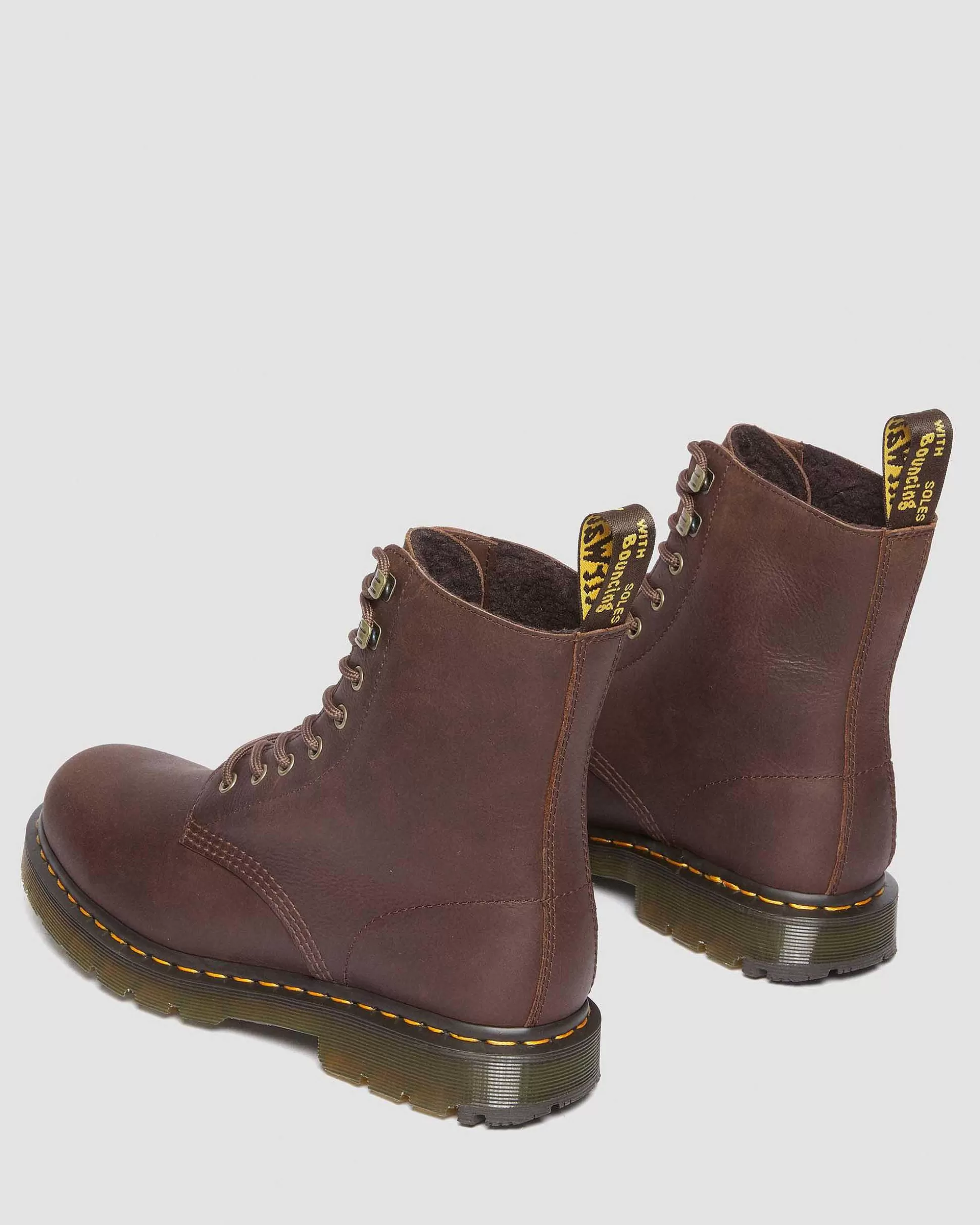 Herren Dr. Martens Schnurstiefel>1460 Pascal Fleece Gefutterte Leder Stiefel