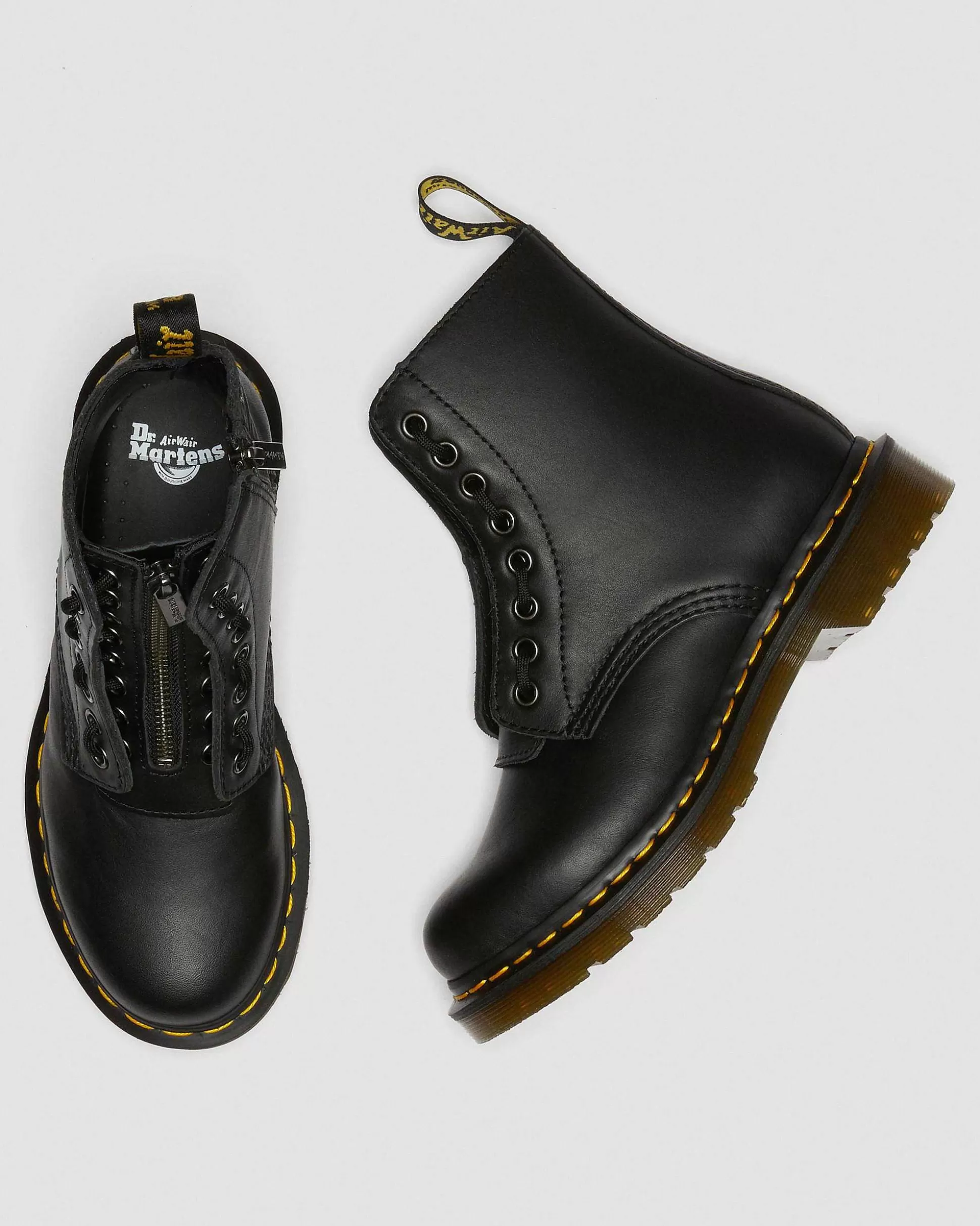 Damen Dr. Martens Schnurstiefel>1460 Pascal Nappa Stiefel Mit Reisverschluss