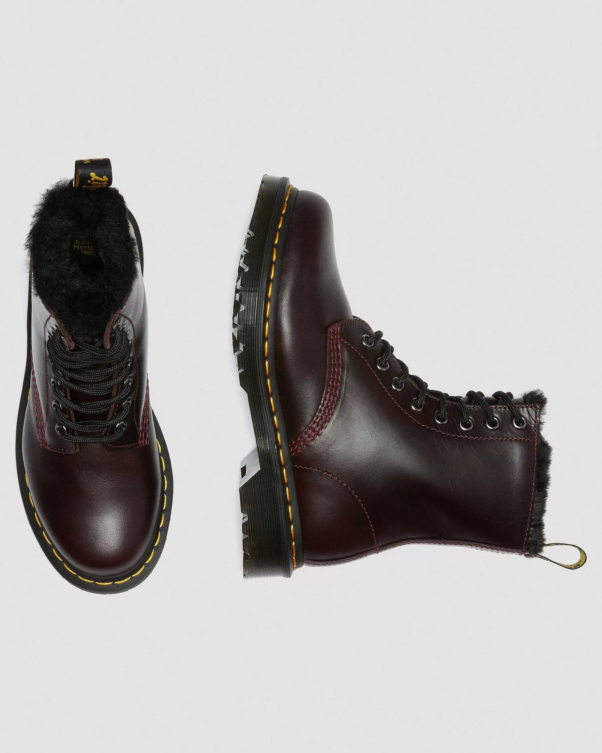 Damen Dr. Martens Schnurstiefel>1460 Serena Faux Fur Gefutterte Boots