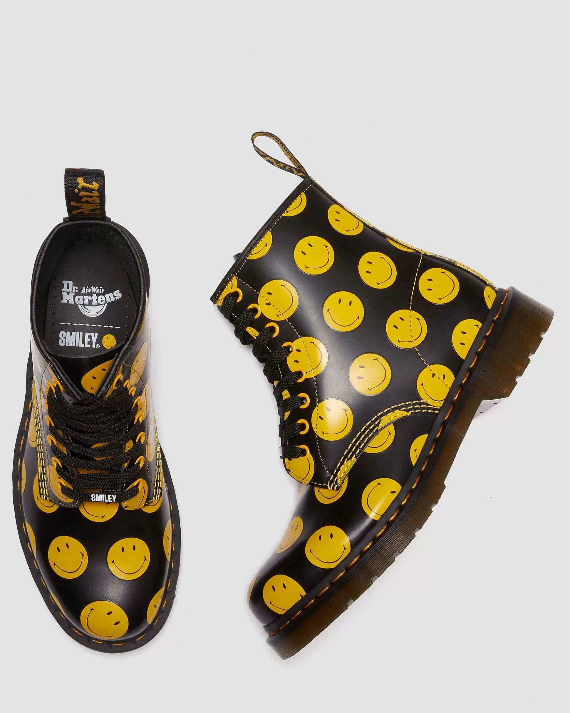 Herren Dr. Martens Schnurstiefel>1460 Smiley® Leder Stiefel