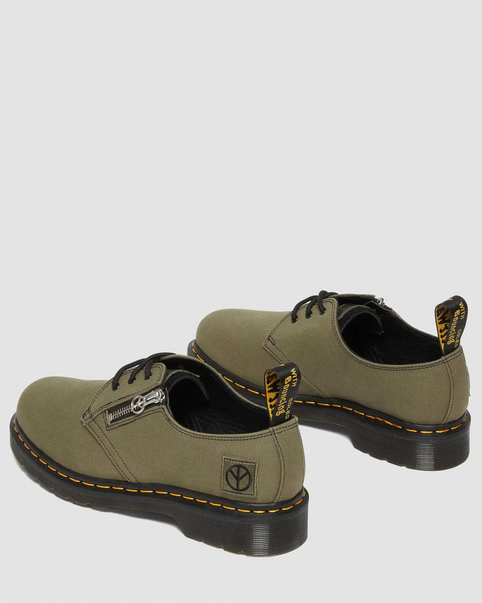 Herren Dr. Martens Schnurschuhe>1461 Babylon Canvas Lederschuhe