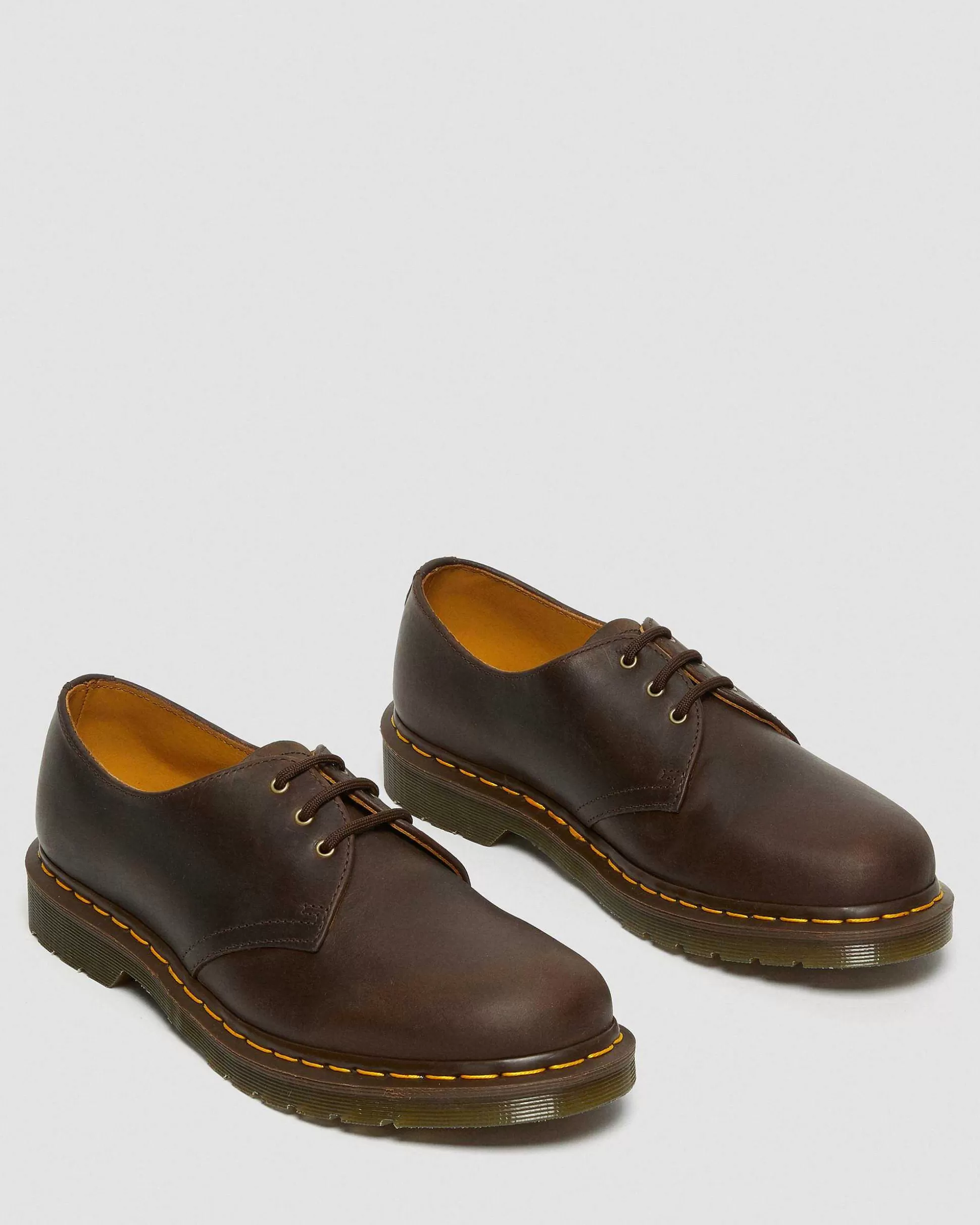 Herren Dr. Martens Braune Stiefel>1461 Crazy Horse Leder Oxford Schuhe