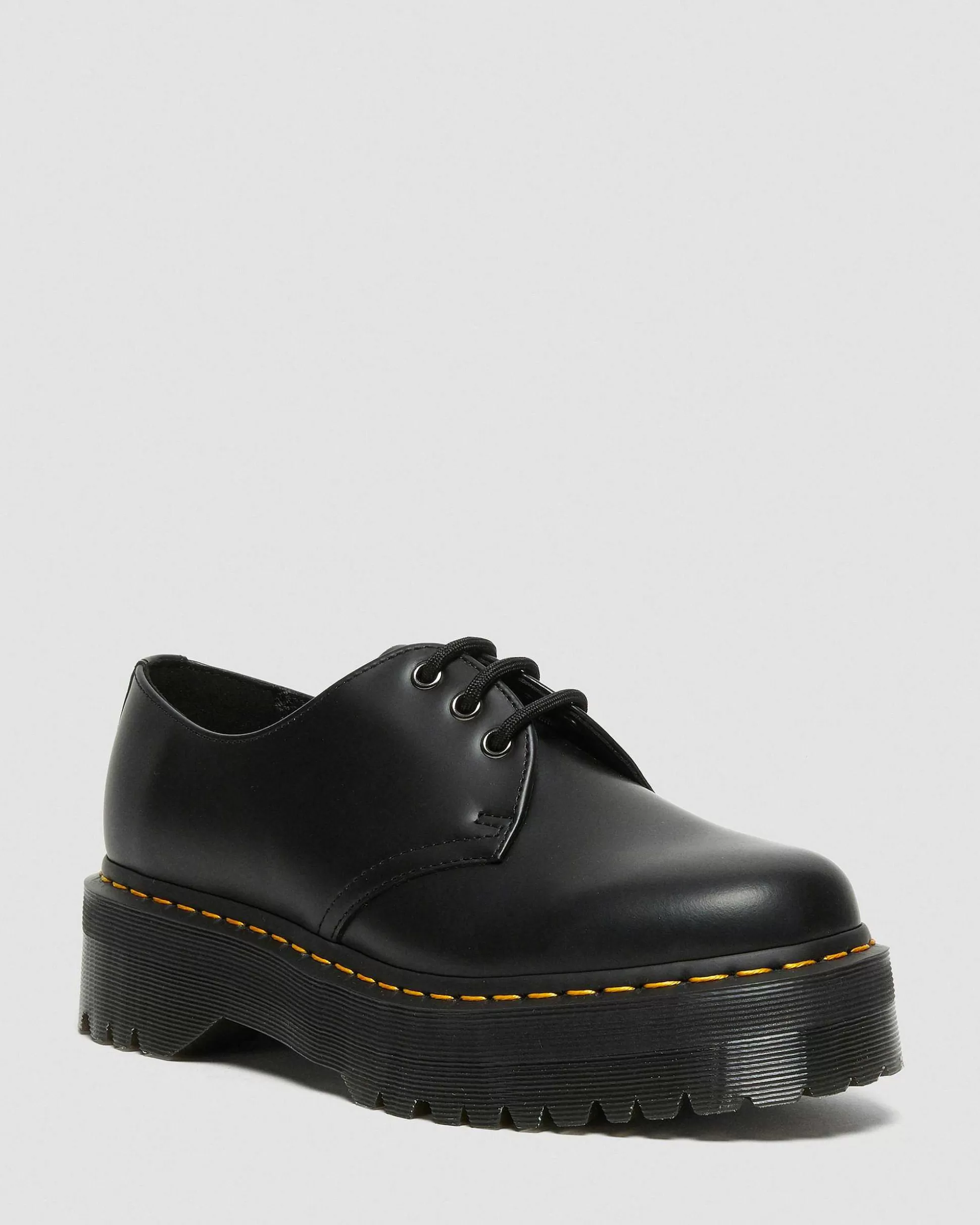 Herren Dr. Martens Schnurschuhe>1461 Quad Glattleder Plattform Schuhe