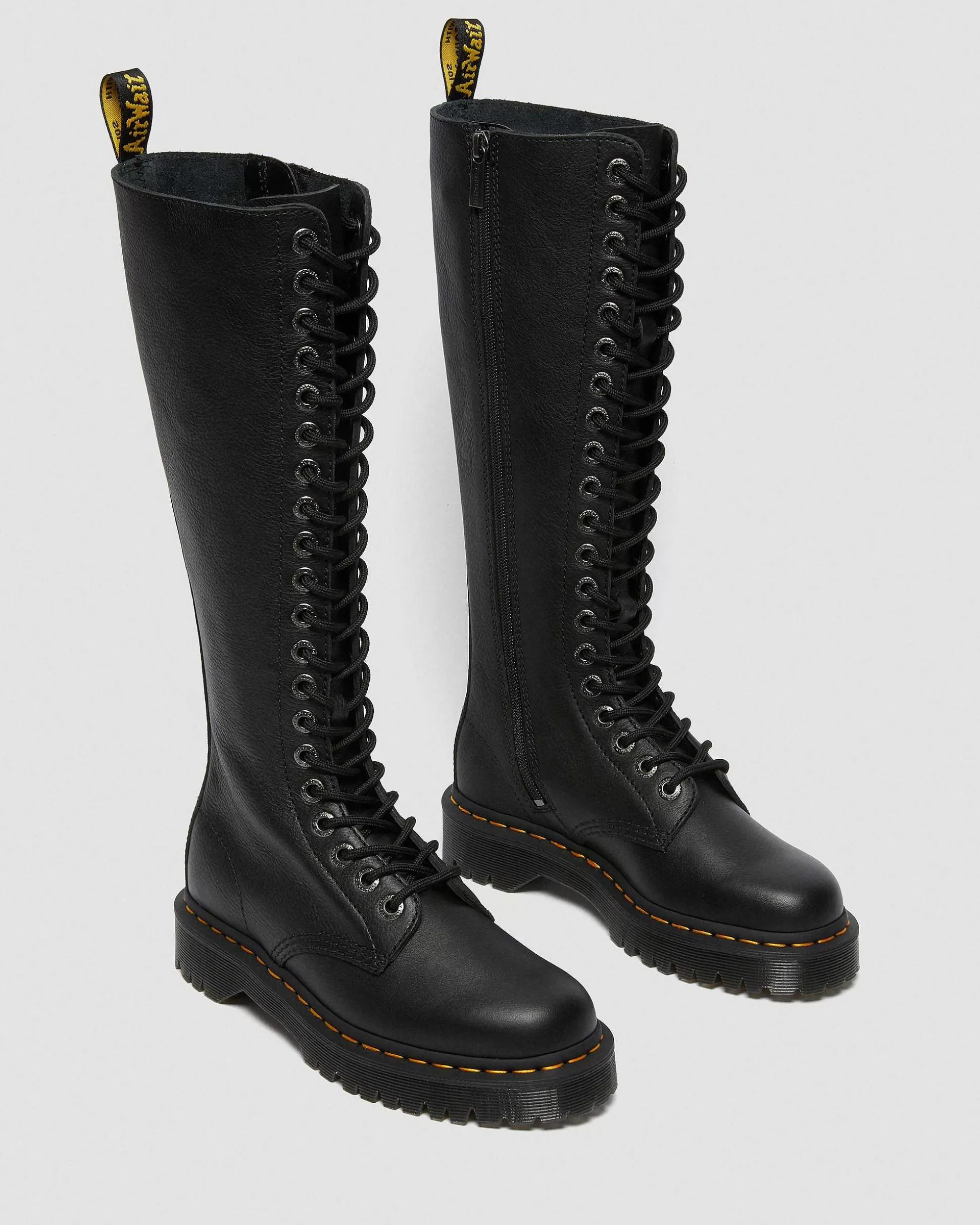 Damen Dr. Martens Schnurstiefel>1B60 Bex Pisa Leder Hohe Stiefel