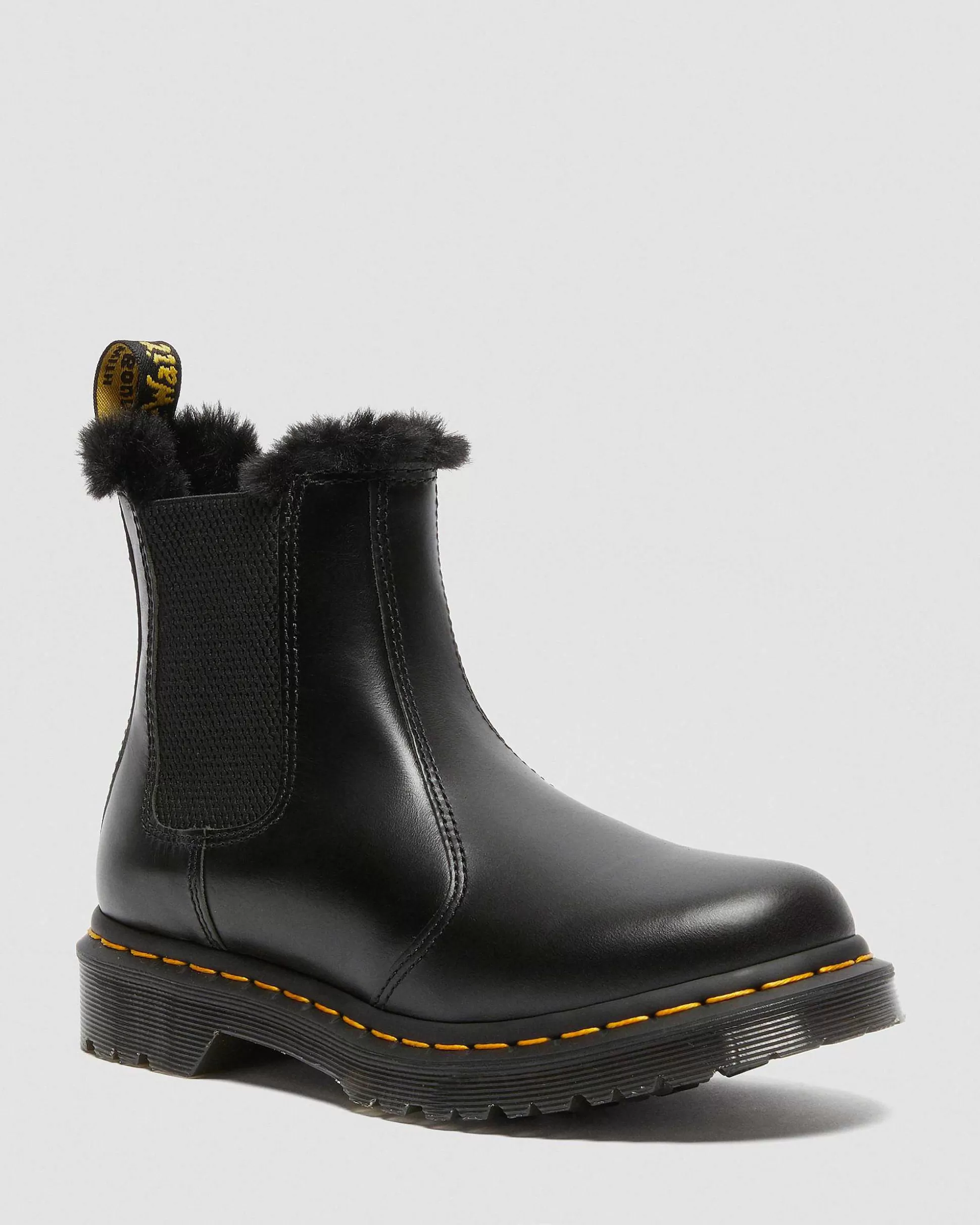 Damen Dr. Martens Stiefeletten>2976 Leonore Chelsea Boots Mit Kunstpelzfutter