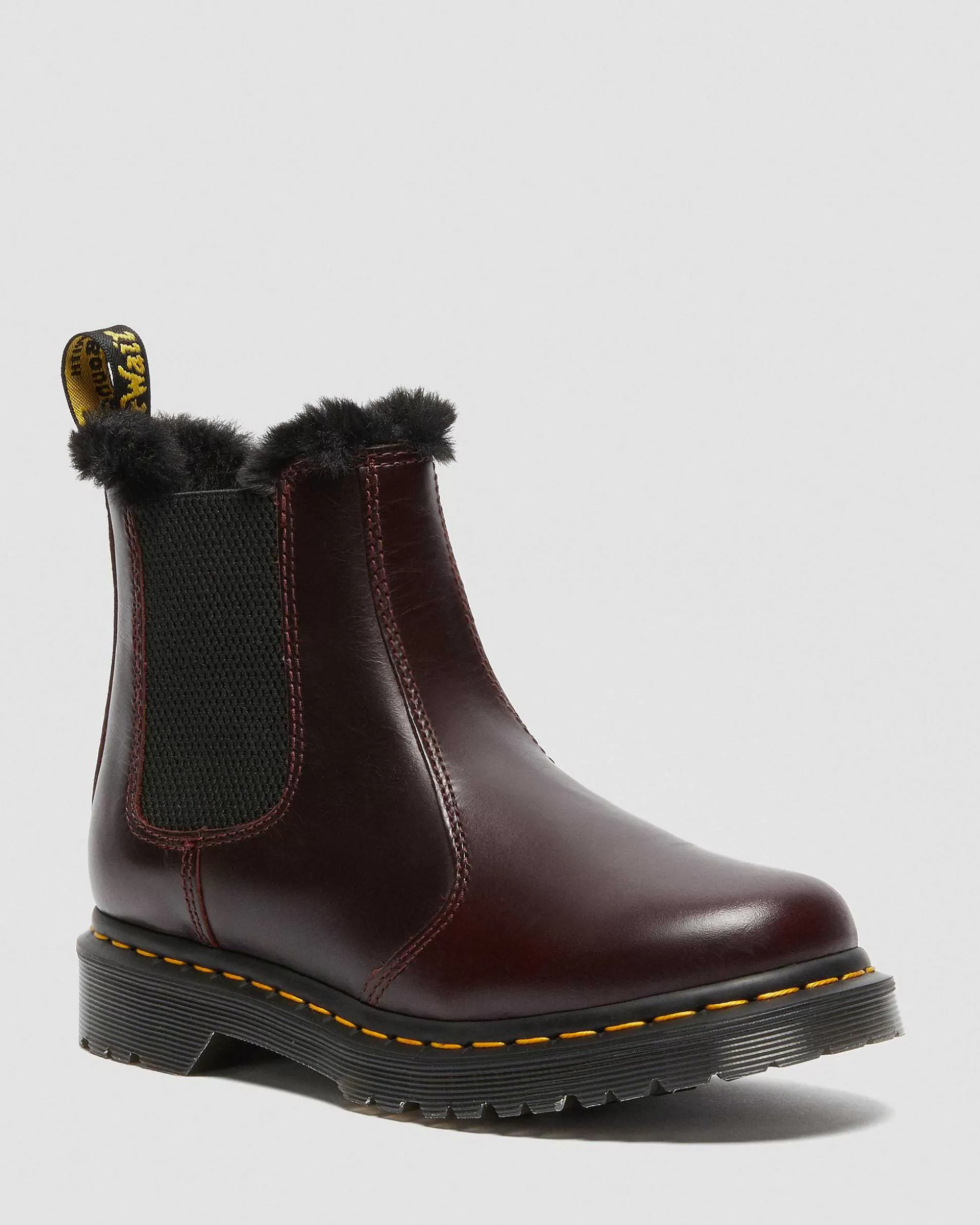 Damen Dr. Martens Stiefeletten>2976 Leonore Chelsea Boots Mit Kunstpelzfutter