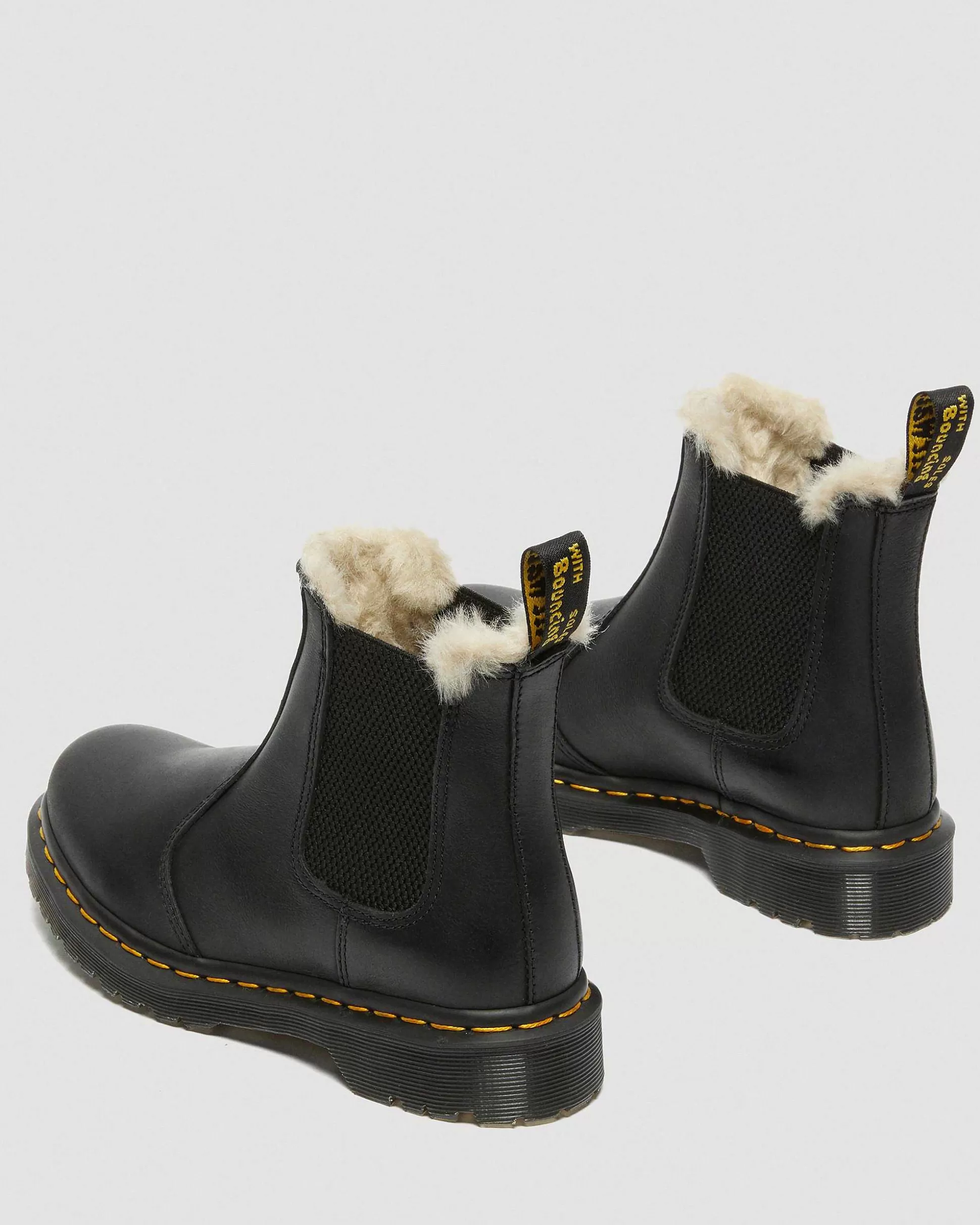 Damen Dr. Martens Stiefeletten>2976 Leonore Chelsea Boots Mit Kunstpelzfutter