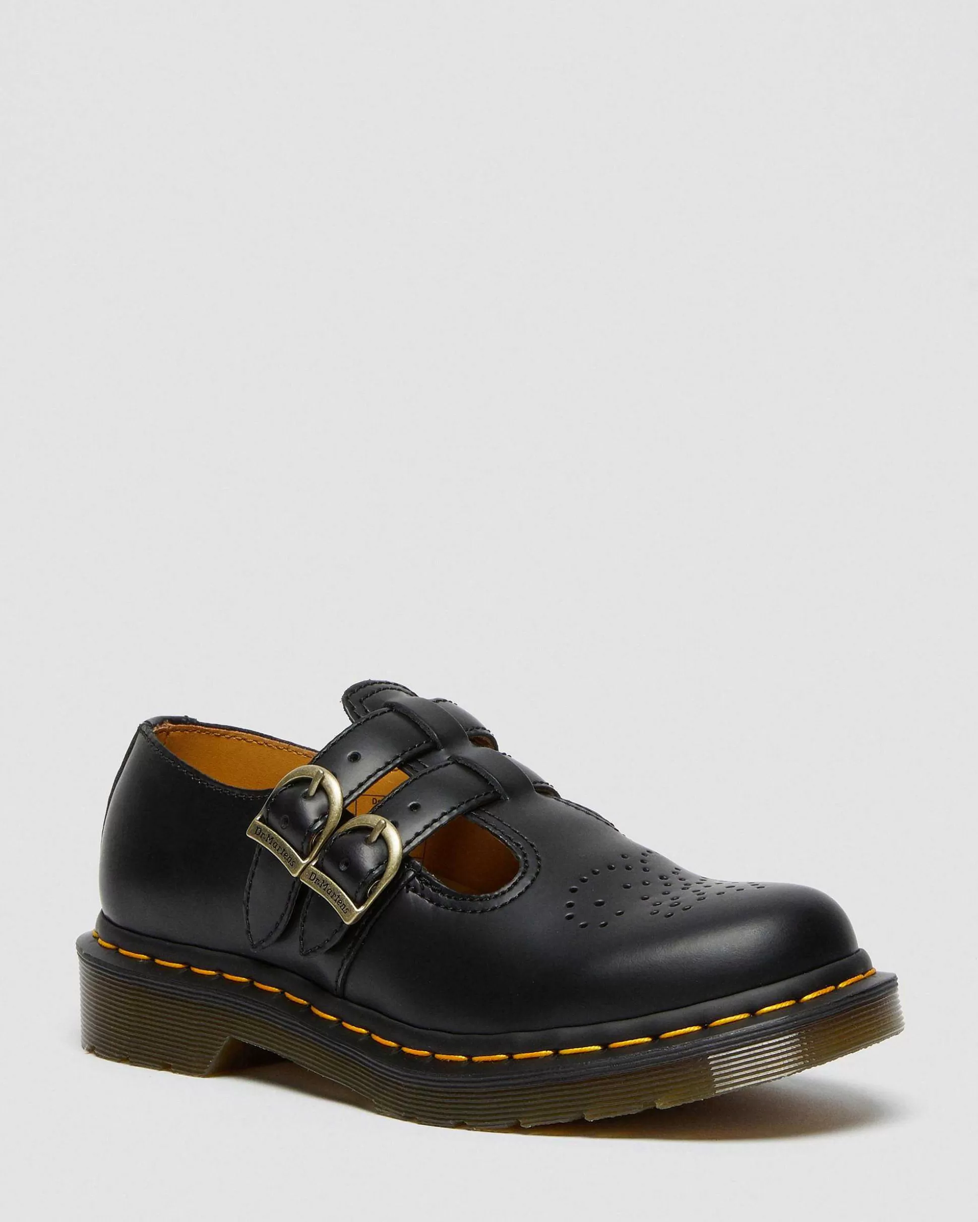 Damen Dr. Martens Schwarze Schuhe>8065 Glattleder Mary Jane Schuhe