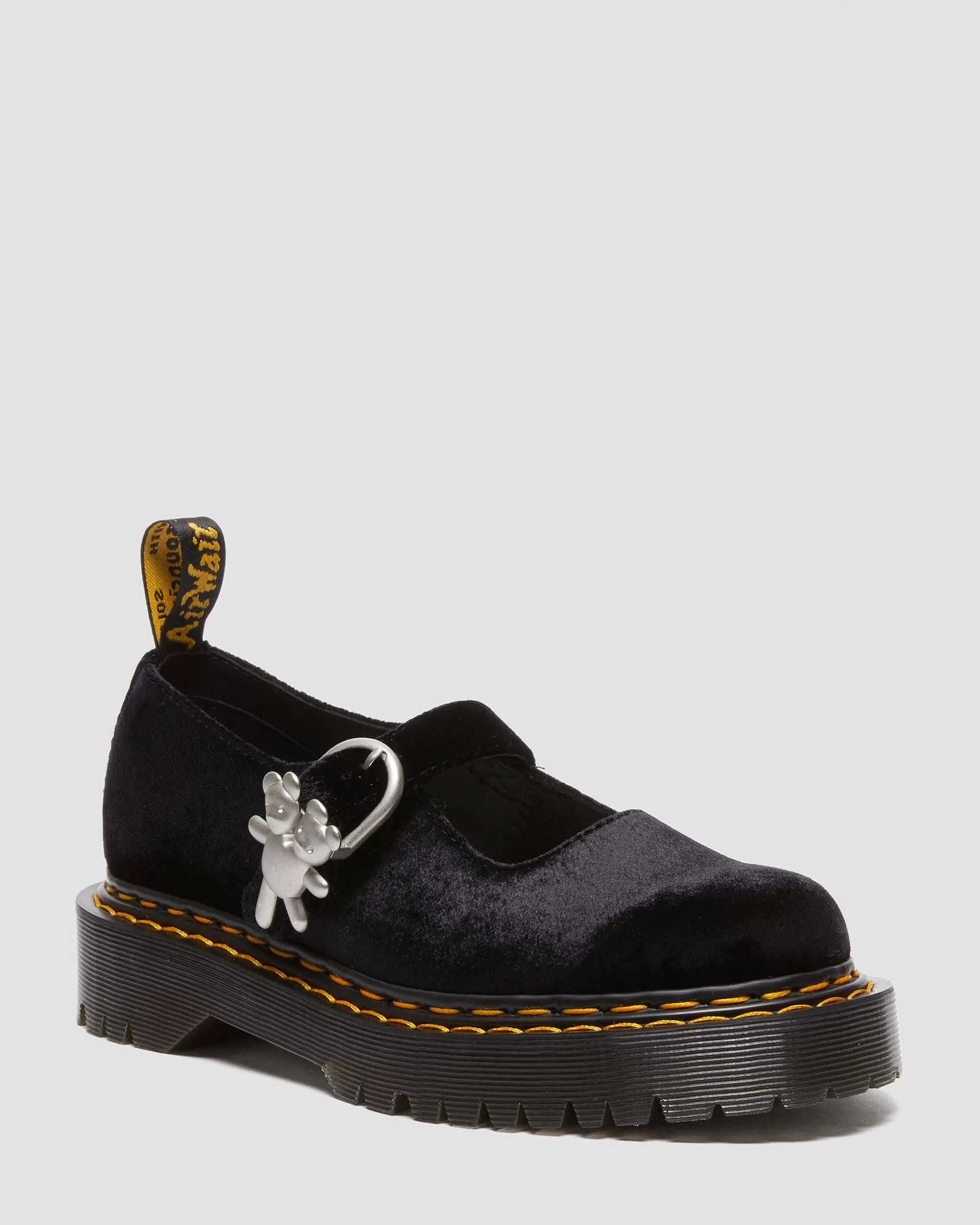 Damen Dr. Martens Schwarze Schuhe>Addina Bex Heaven By Marc Jacobs Samt-Schuhe