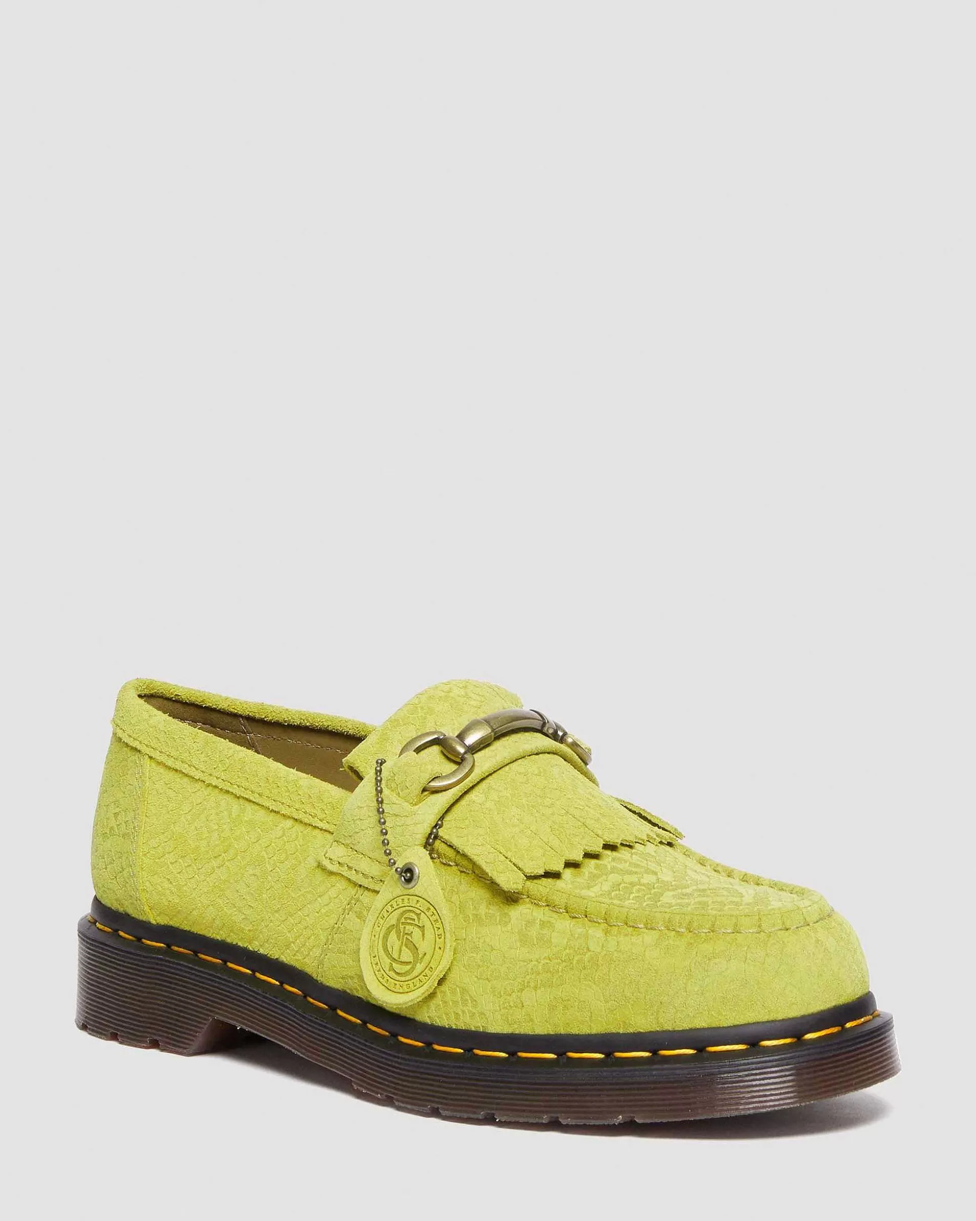 Herren Dr. Martens Entdecke Alle Loafer>Adrian Snaffle Repello Emboss Suede Kiltie Loafers