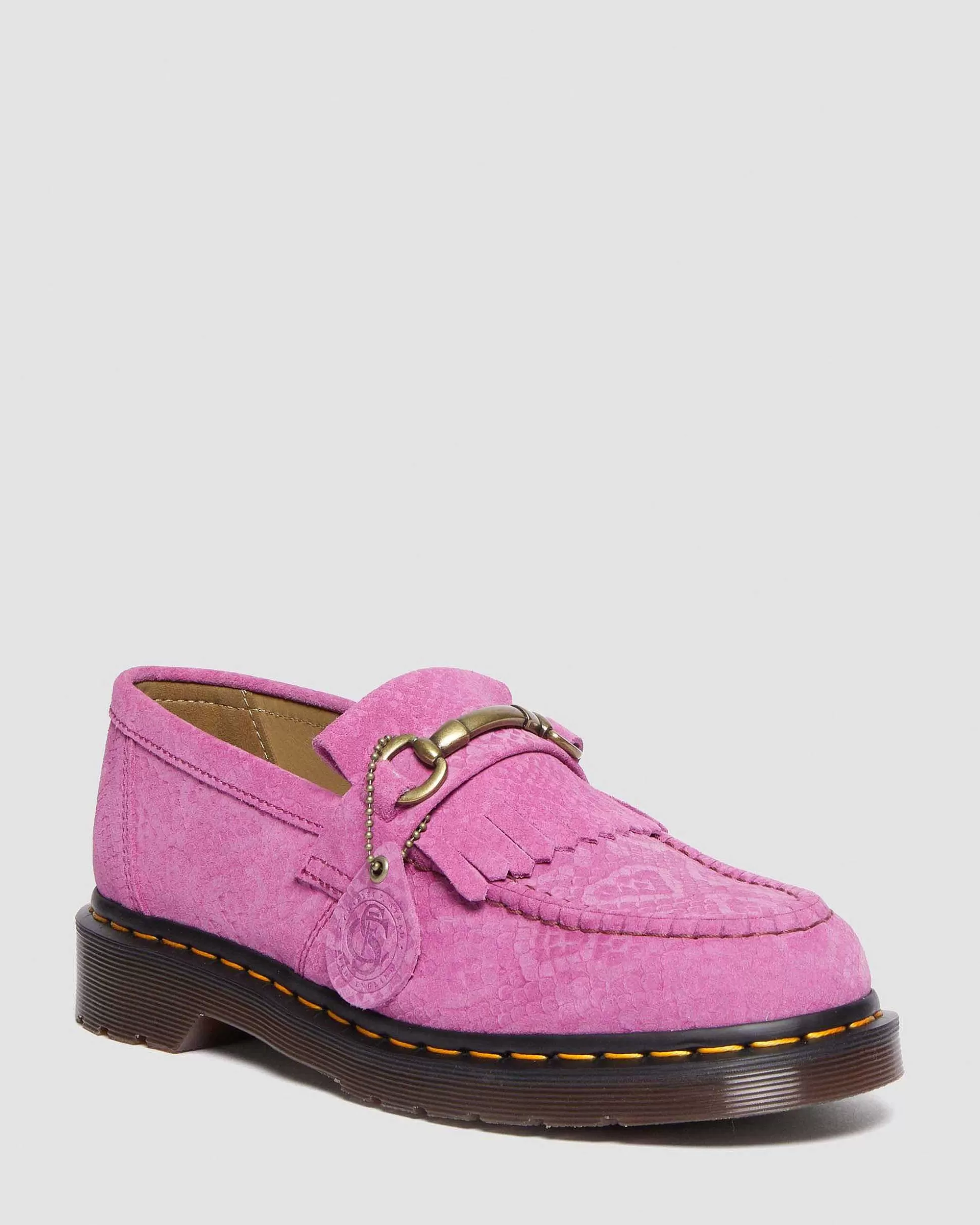 Herren Dr. Martens Entdecke Alle Loafer>Adrian Snaffle Repello Emboss Suede Kiltie Loafers