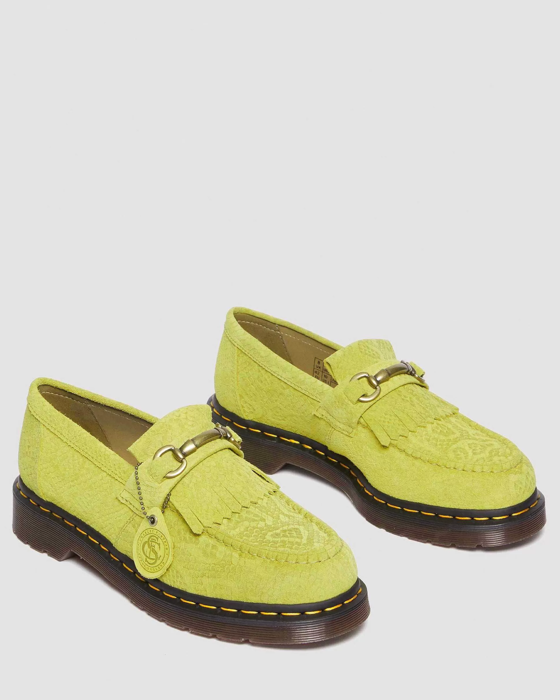 Herren Dr. Martens Entdecke Alle Loafer>Adrian Snaffle Repello Emboss Suede Kiltie Loafers