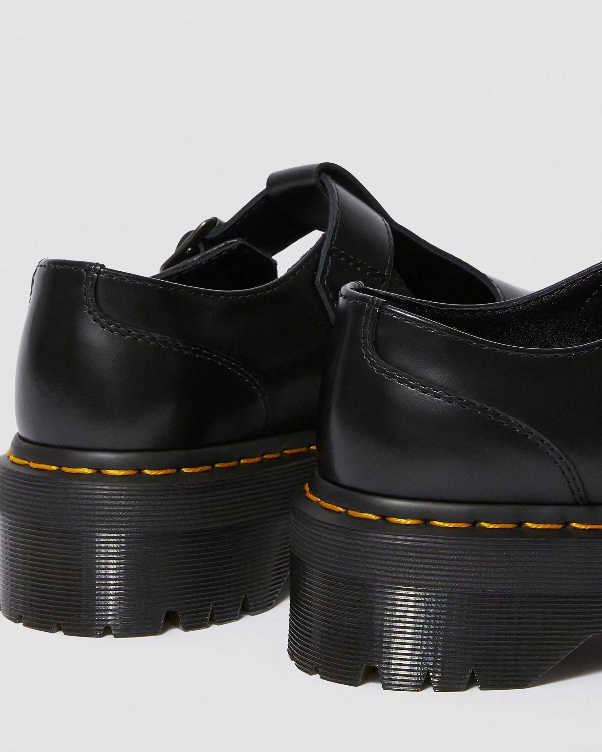 Damen Dr. Martens Schwarze Schuhe>Bethan Glattleder Plateau Mary Jane Schuhe