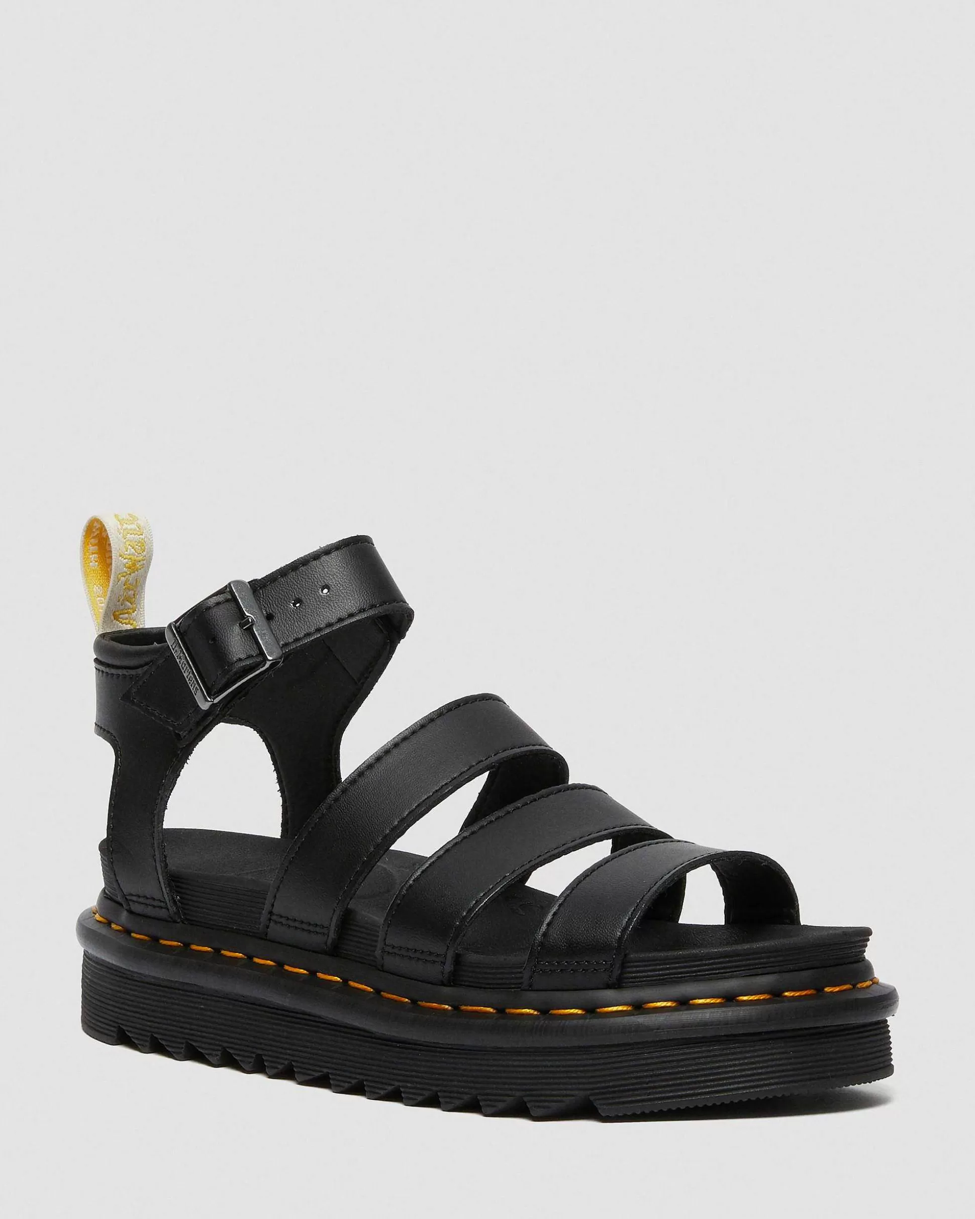 Damen Dr. Martens Plateausandalen>Blaire Felix Rub Off Vegan Riemensandalen