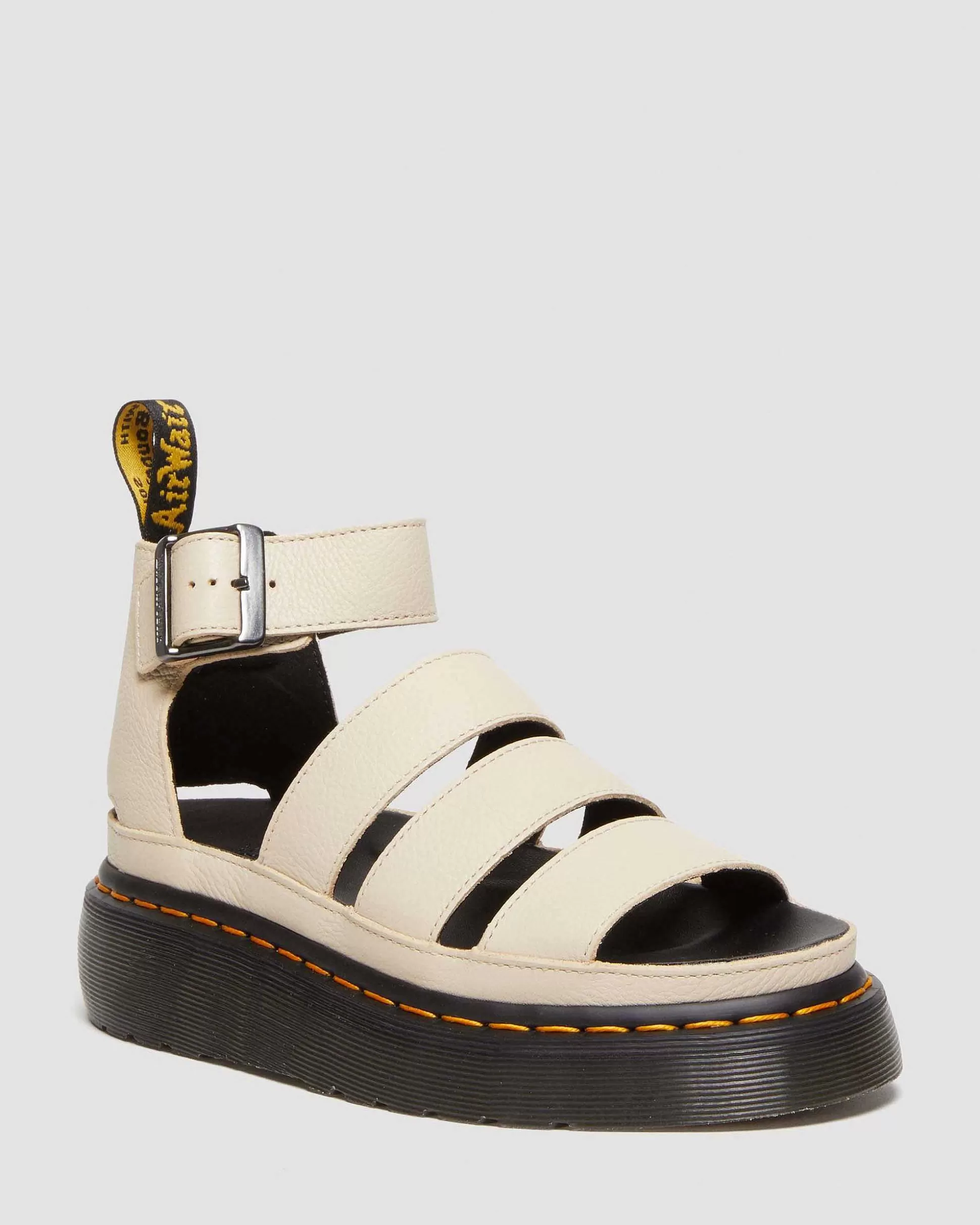 Damen Dr. Martens Gladiatorsandalen>Clarissa Ii Pisa Leder Plateau Riemensandalen