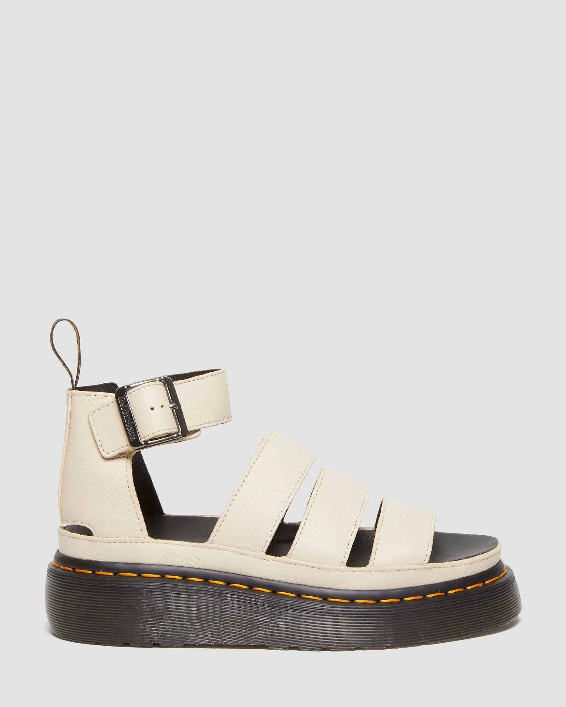 Damen Dr. Martens Gladiatorsandalen>Clarissa Ii Pisa Leder Plateau Riemensandalen