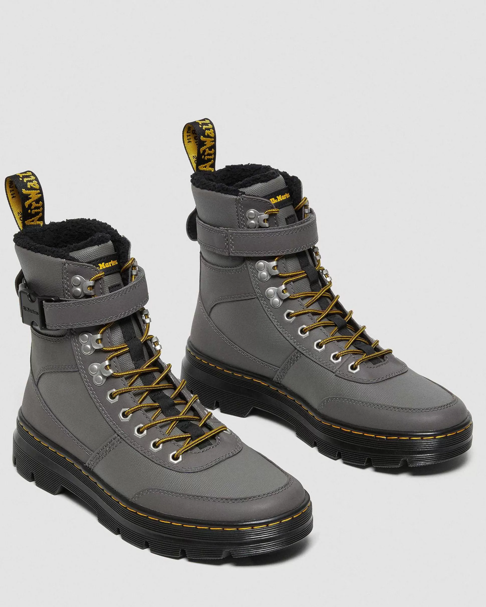 Herren Dr. Martens Utility Boots>Combs Tech Utility Stiefel Mit Kunstfellfutter