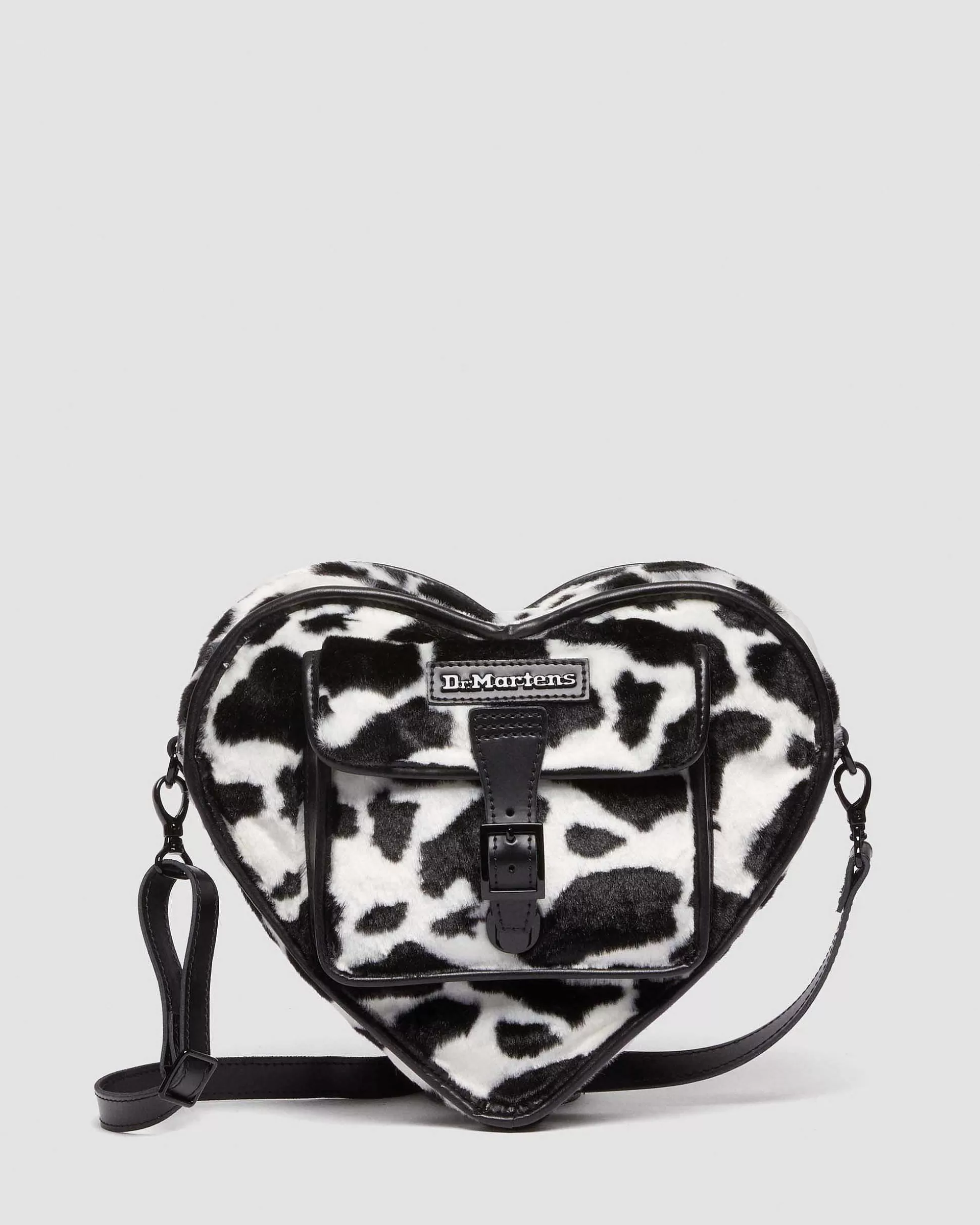 Damen Dr. Martens Herzrucksack>Cow Print Herz Tasche