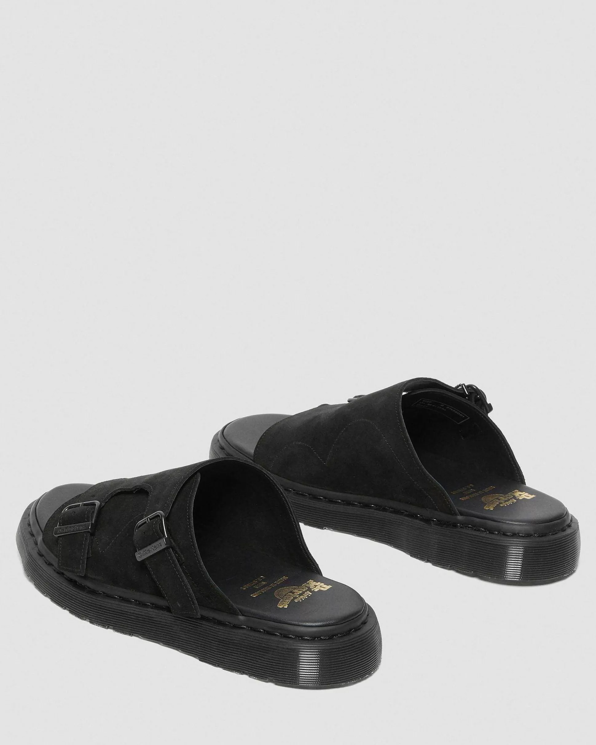 Herren Dr. Martens Pantoletten>Dayne Made In England Wildleder Slip-On Sandalen