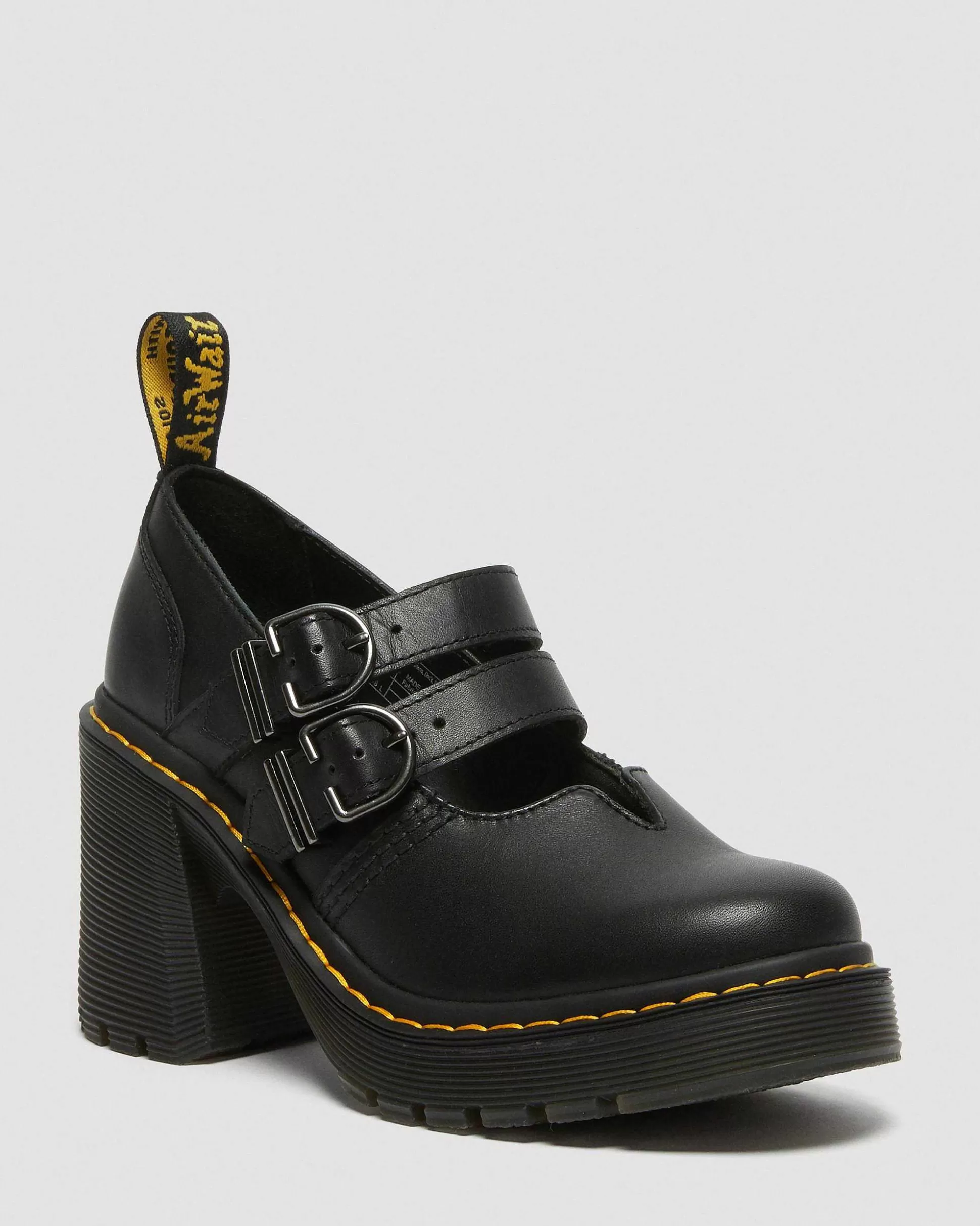 Damen Dr. Martens Schwarze Schuhe>Eviee Sendal Leder Mary Jane Absatzschuhe