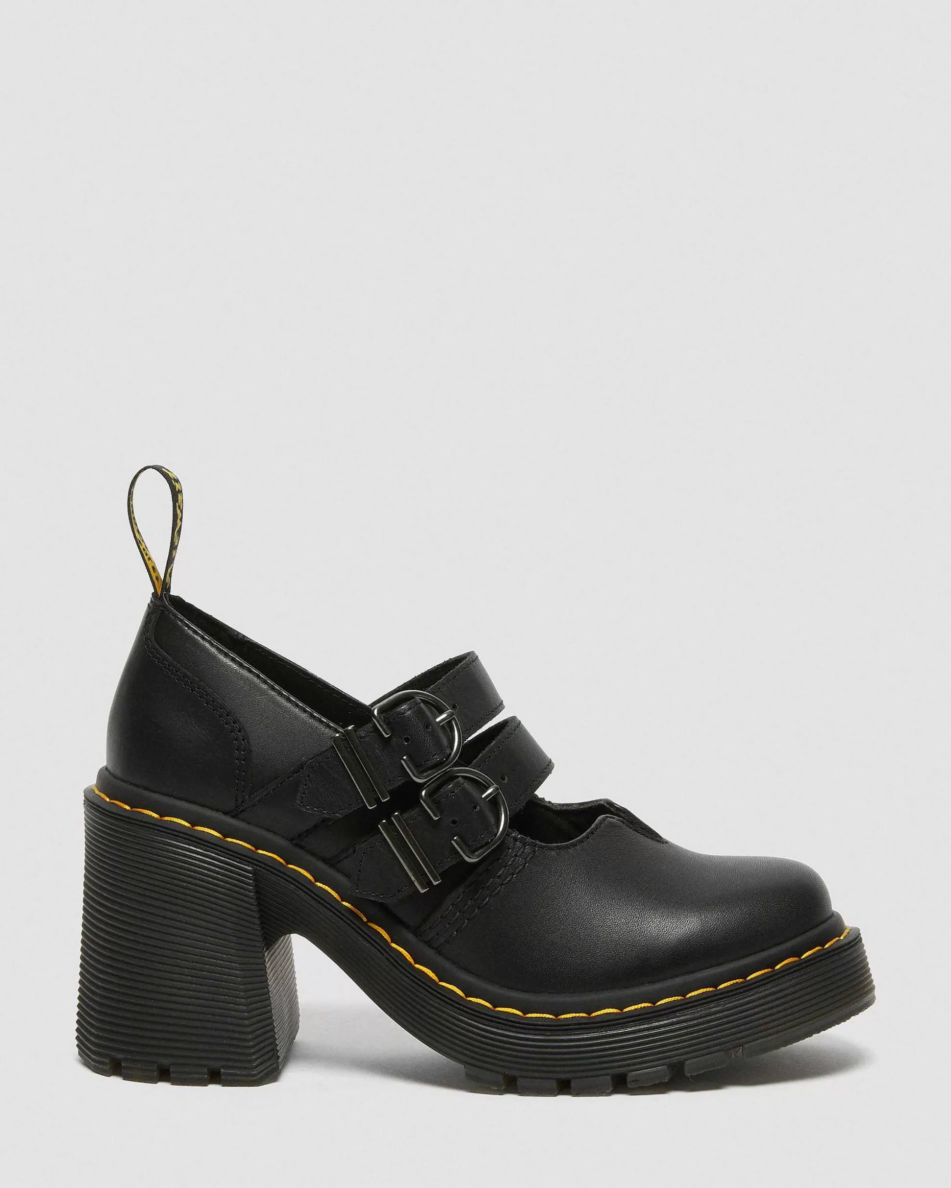 Damen Dr. Martens Schwarze Schuhe>Eviee Sendal Leder Mary Jane Absatzschuhe