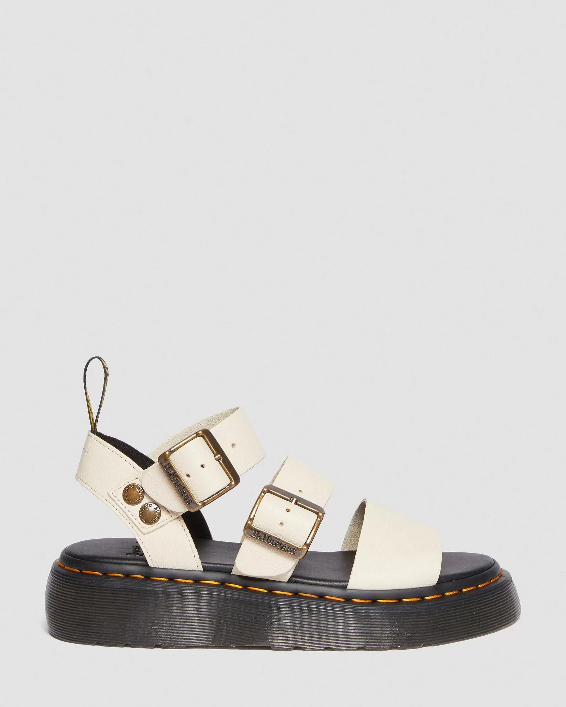 Damen Dr. Martens Plateausandalen>Gryphon Quad Leder Plattform Sandalen