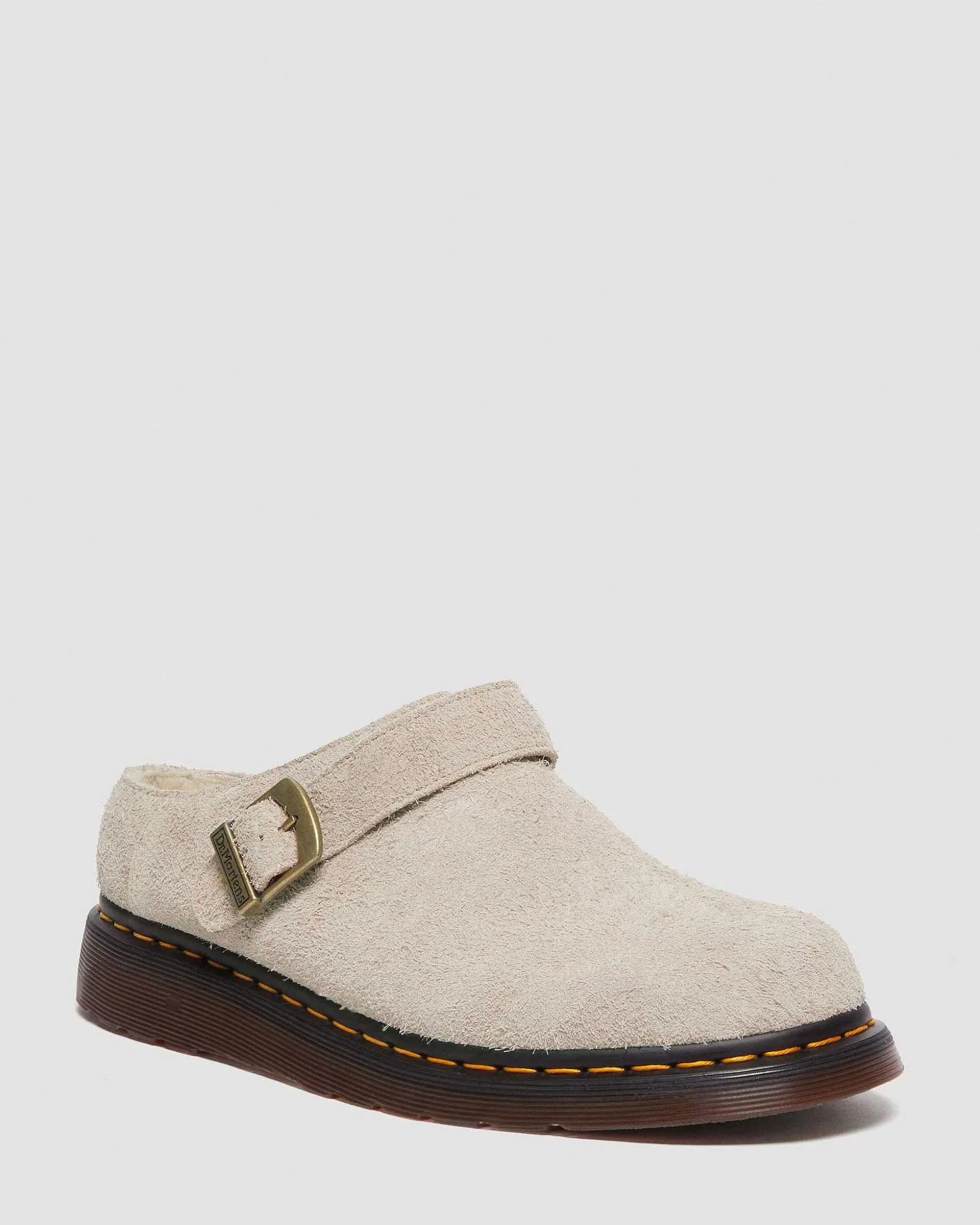 Unisex Dr. Martens Mules Und Clogs>Isham Faux Shearling Lined Wildleder Mules