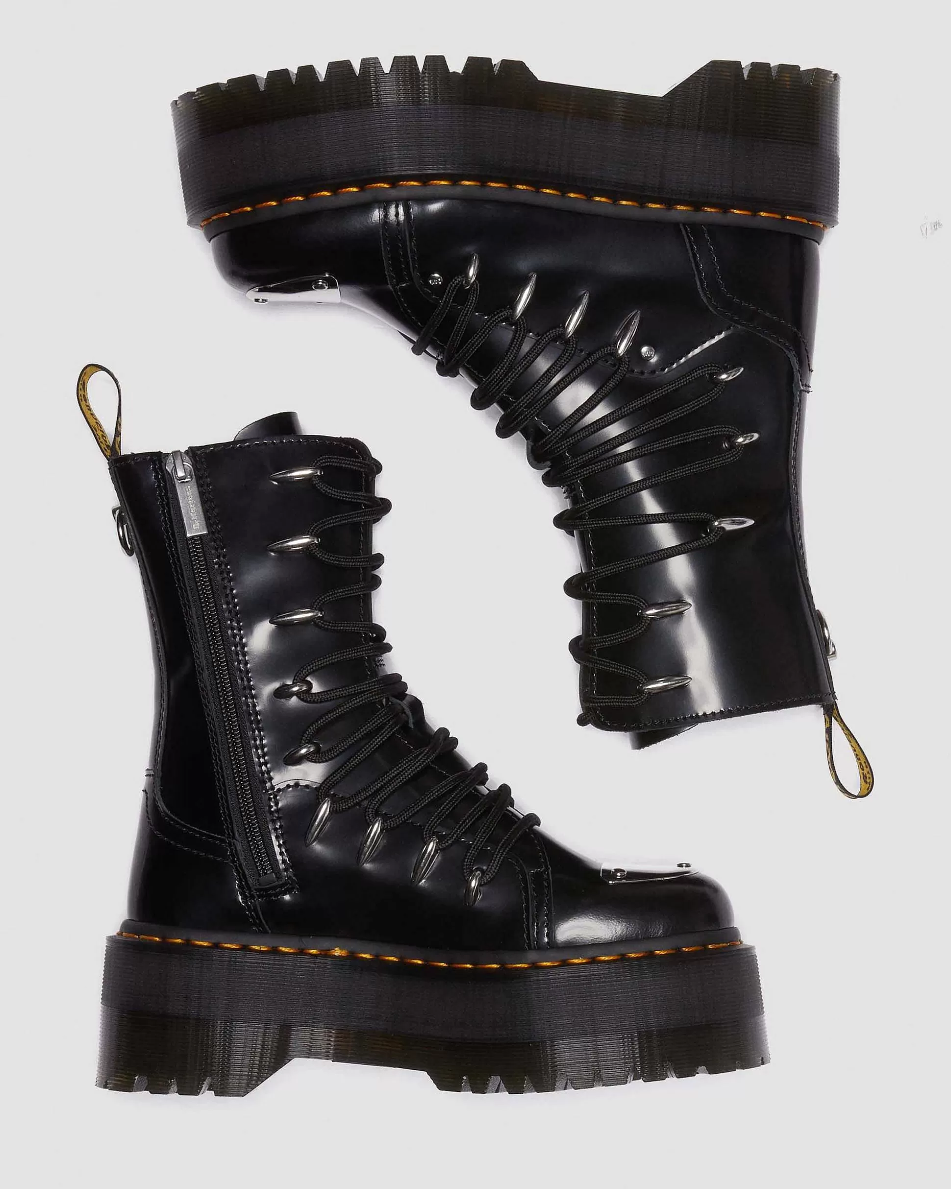 Damen Dr. Martens Hohe Stiefel>Jadon Hi Ltt Max Leder Plateau Stiefel