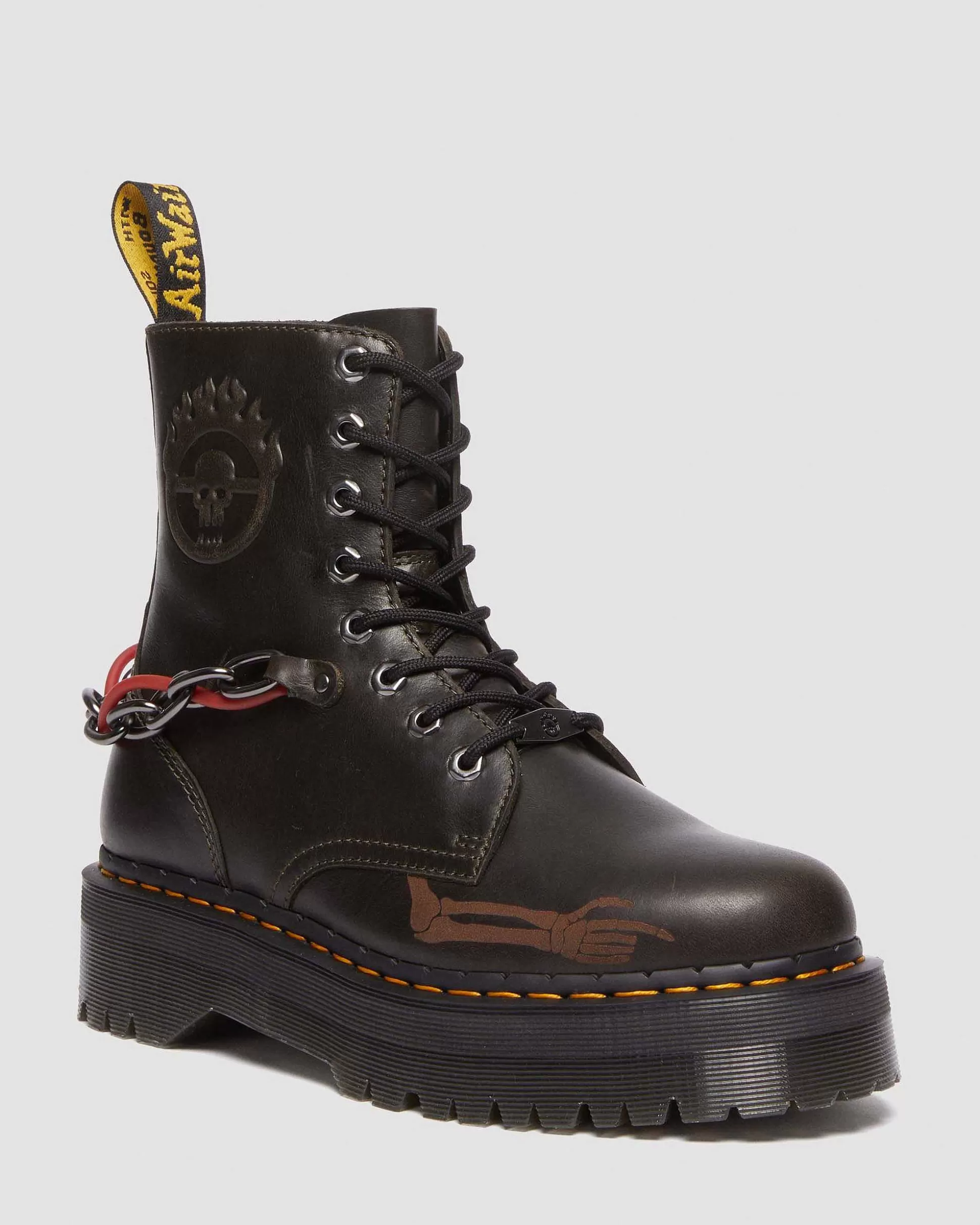 Herren Dr. Martens Plateaustiefel>Jadon Mad Max Lederstiefel