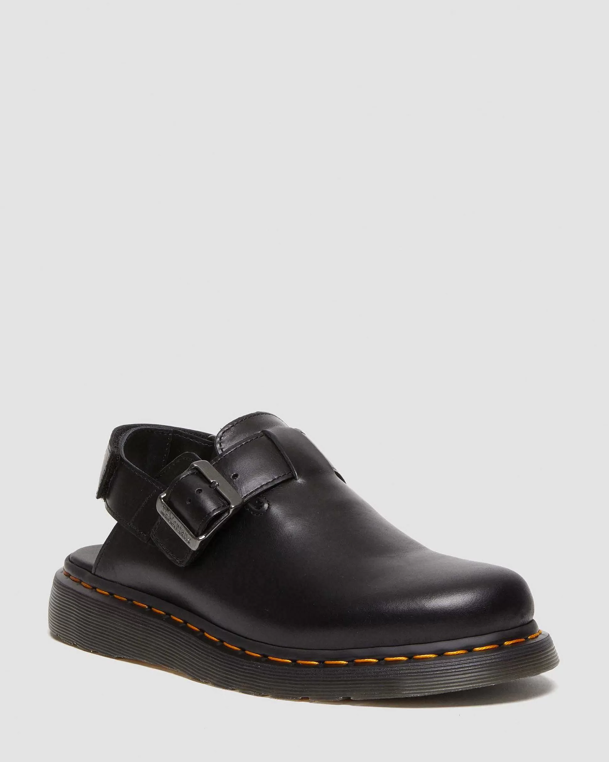 Herren Dr. Martens Schwarze Sandalen>Jorge Ii Brando Leder Slingback Mules