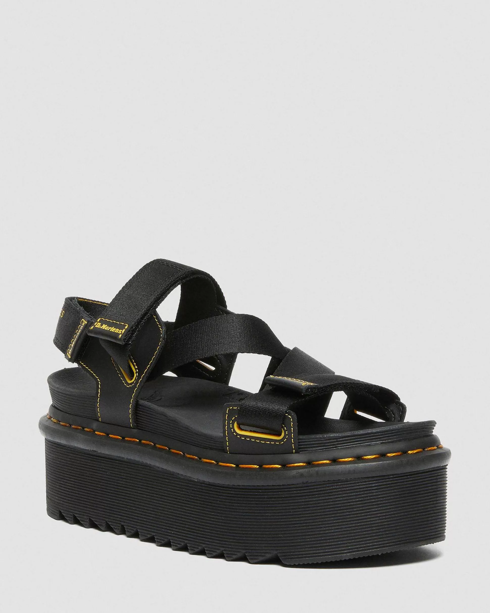 Damen Dr. Martens Plateausandalen>Kimber Logo Sandalen Mit Gurtband