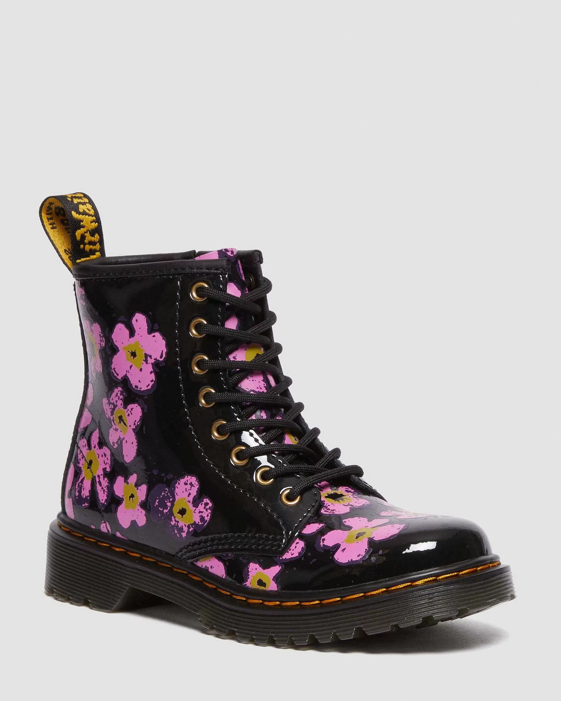 Unisex Dr. Martens Originals Stiefel>Kinder 1460 Floral Lack Stiefel