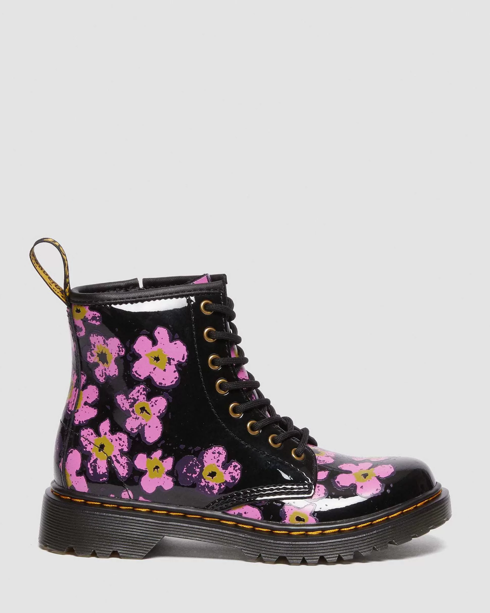 Unisex Dr. Martens Originals Stiefel>Kinder 1460 Floral Lack Stiefel