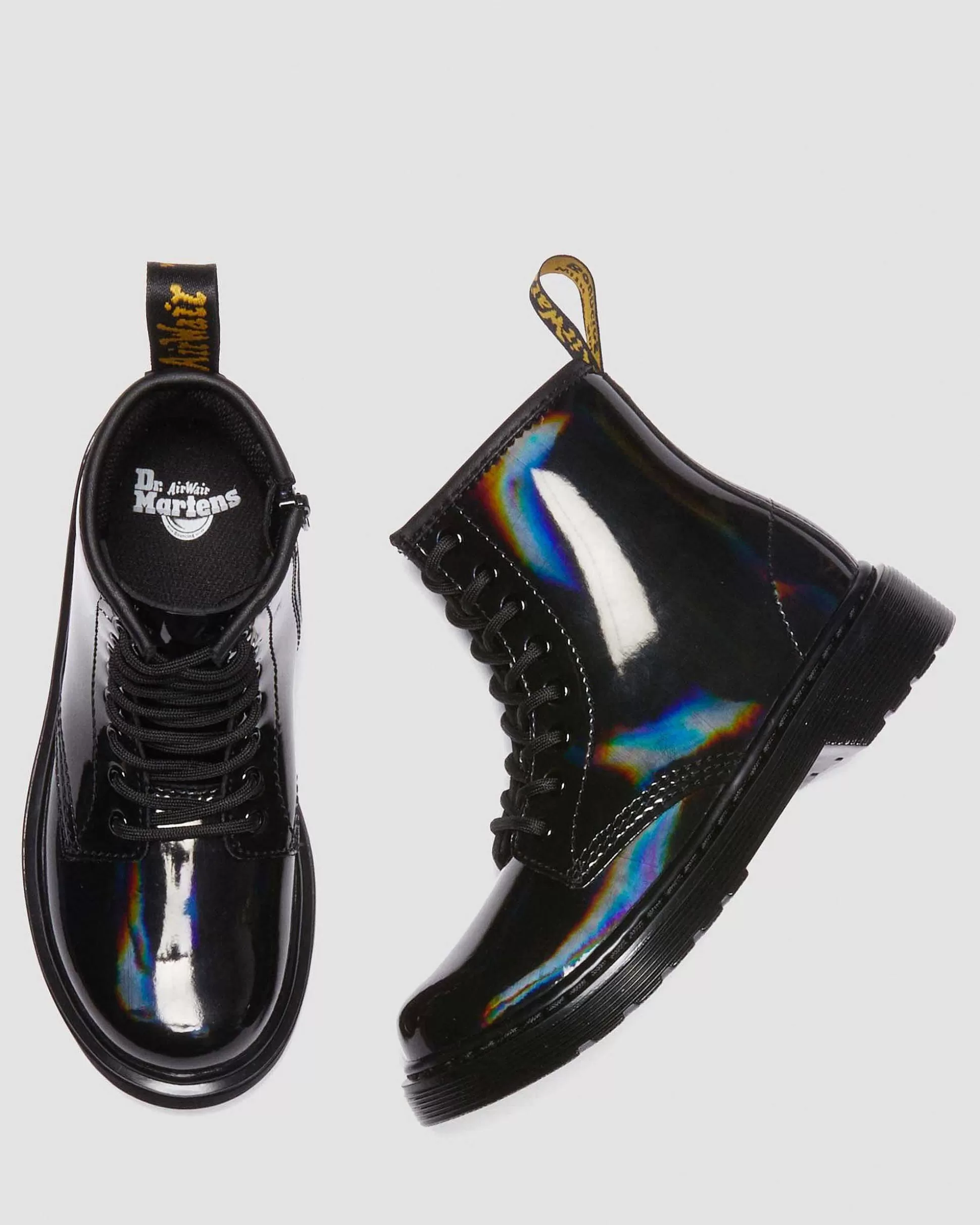 Unisex Dr. Martens Originals Stiefel>Kinder 1460 Rainbow Leder Schnurstiefel