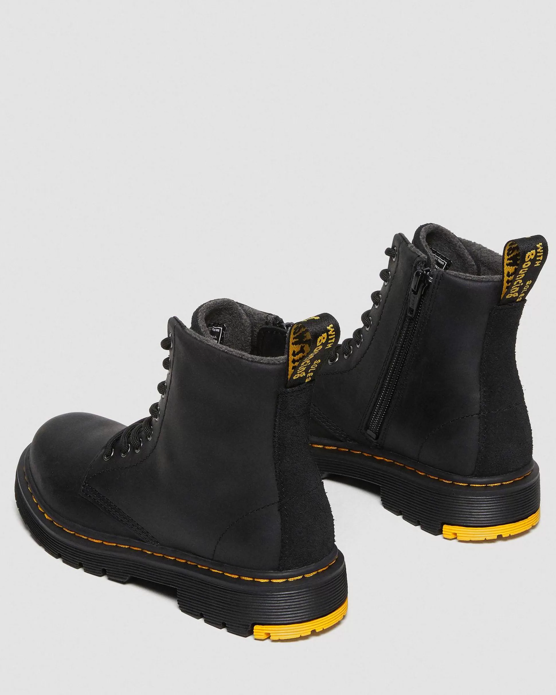 Unisex Dr. Martens Originals Stiefel>Kinder 1460 Wintergrip Wildleder Schnurstiefel