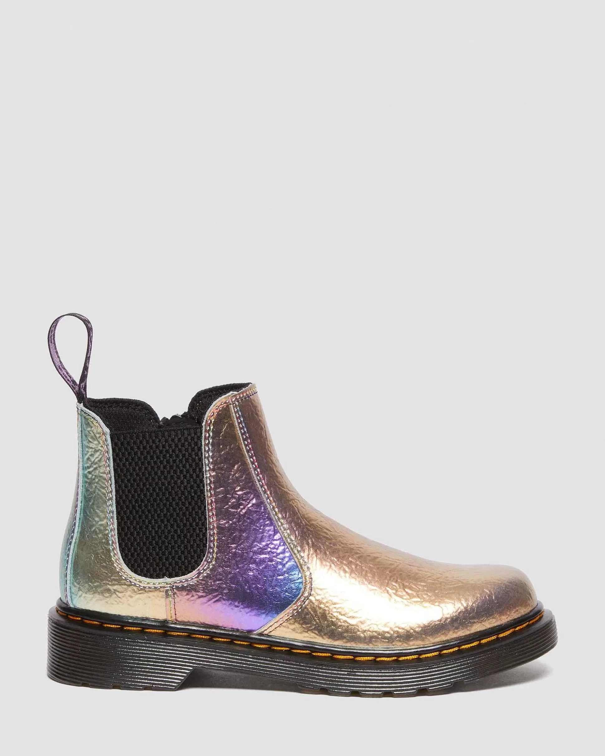 Unisex Dr. Martens Originals Stiefel>Kinder 2976 Rainbow Crinkle Leder Chelsea Boots