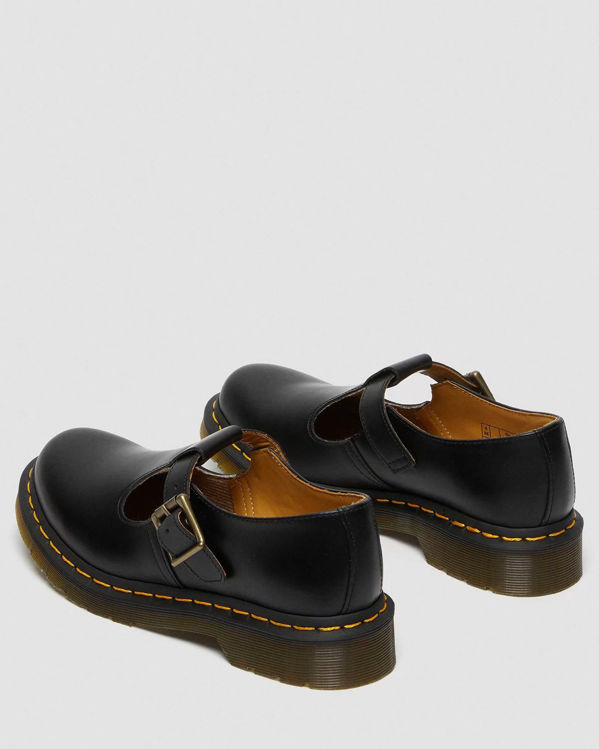 Damen Dr. Martens Schwarze Schuhe>Polley Glattleder Mary Jane Schuhe