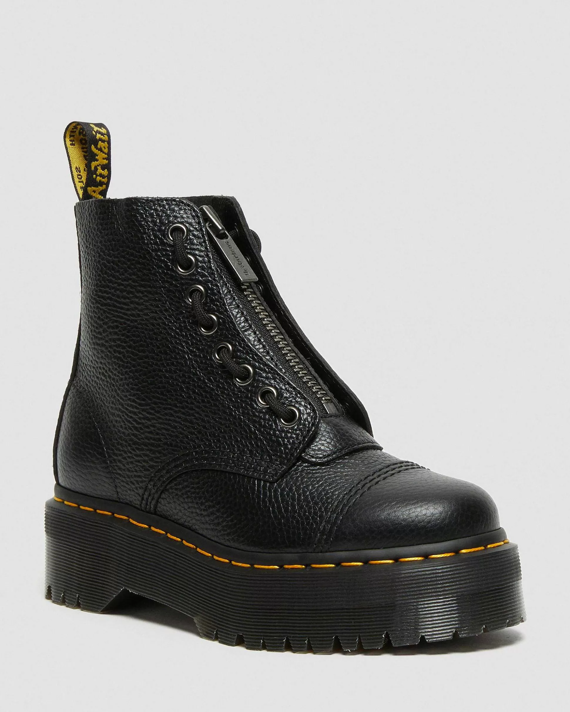 Damen Dr. Martens Stiefeletten>Sinclair Gemilltes Nappaleder Plateaustiefel