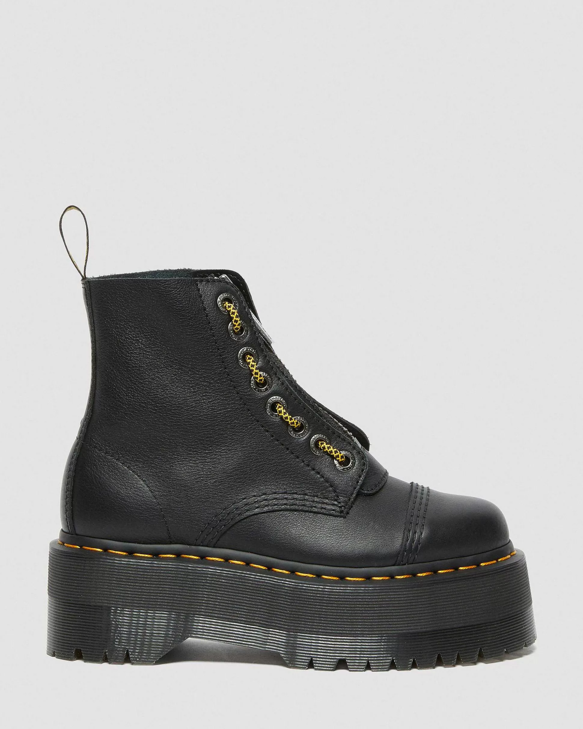 Damen Dr. Martens Plateaustiefel>Sinclair Max Pisaleder Plateaustiefel