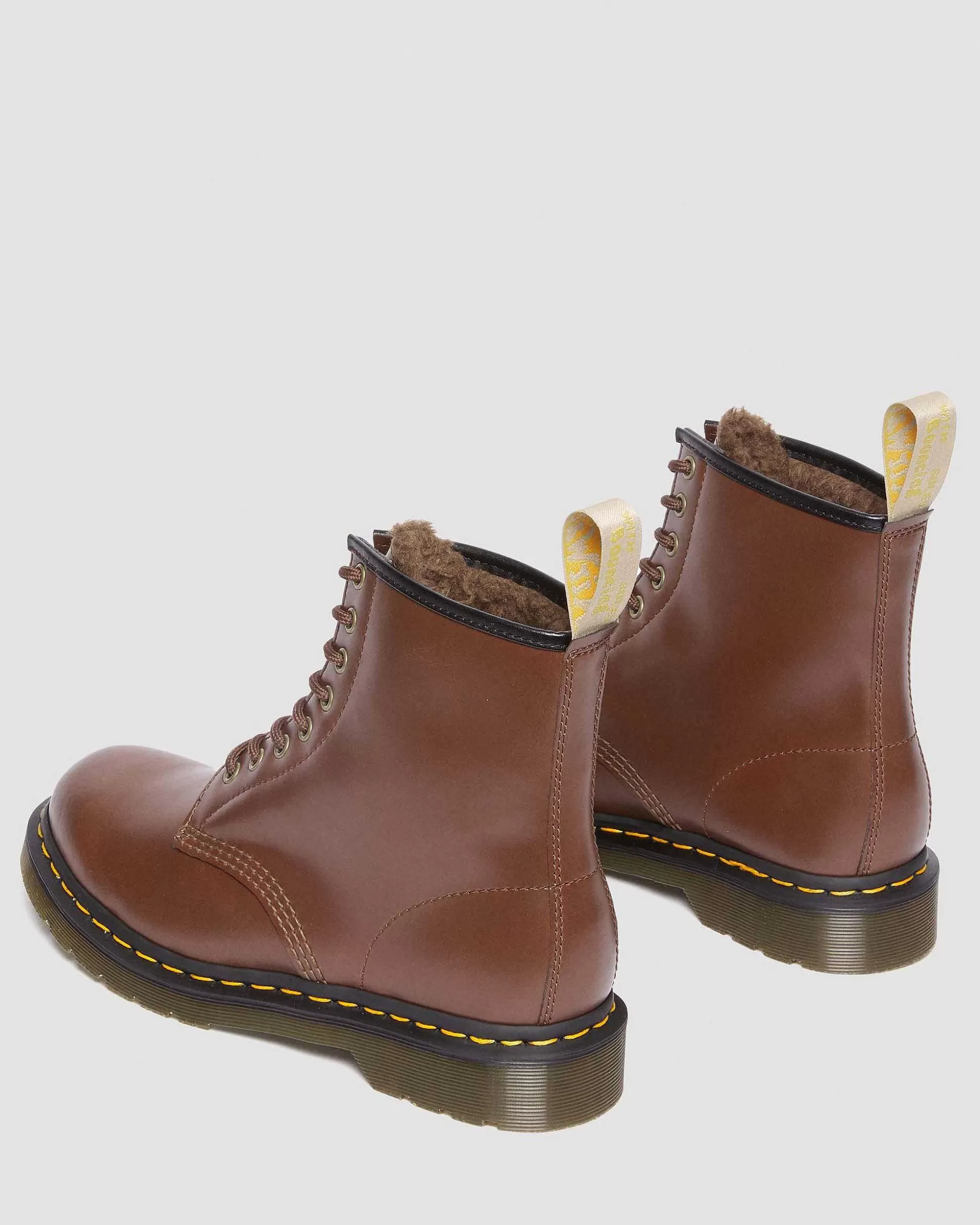 Herren Dr. Martens Vegane Stiefel>Vegan 1460 Borg Gefutterte Schnurstiefel